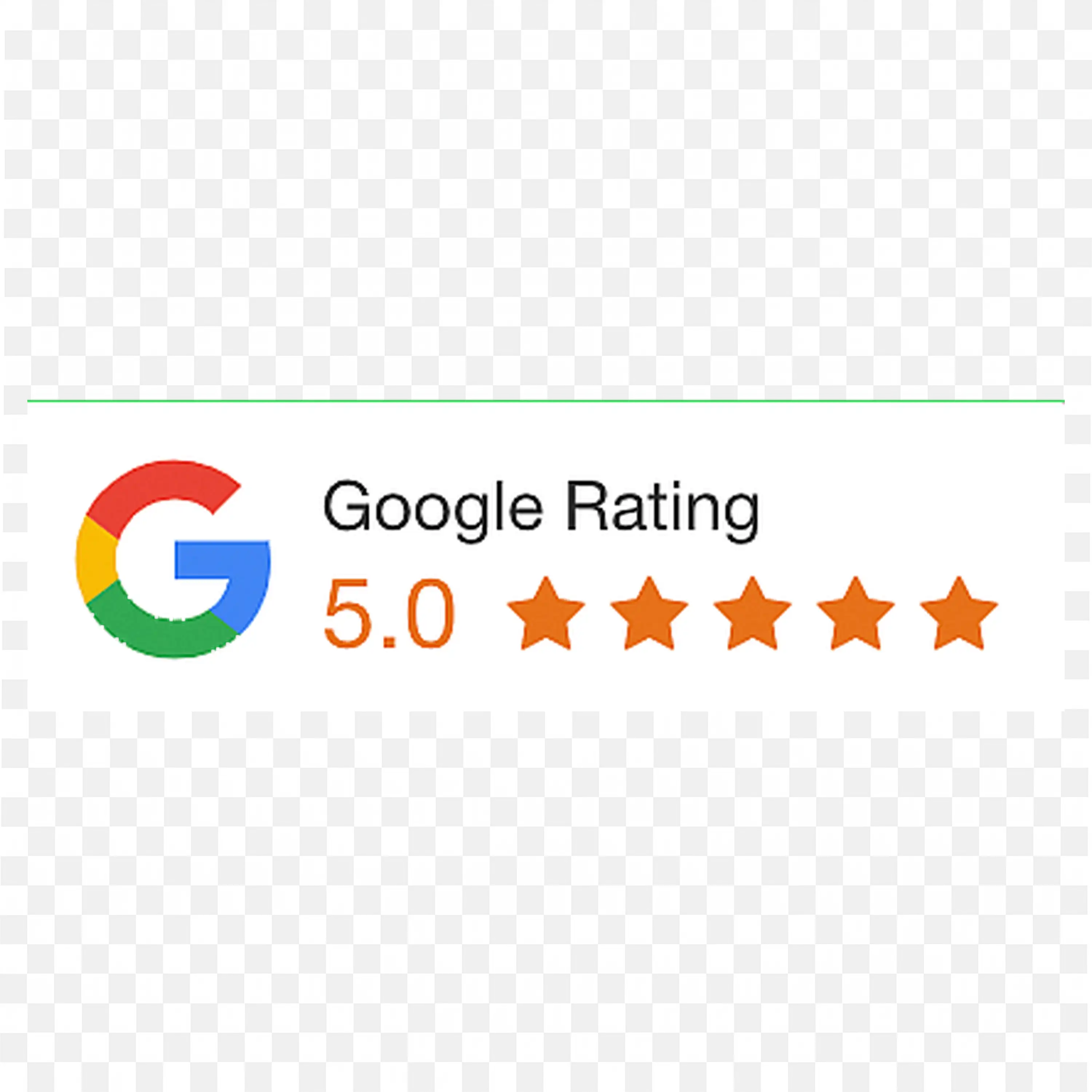 Google Five Star Rating Badge Perfect Customer Review Score