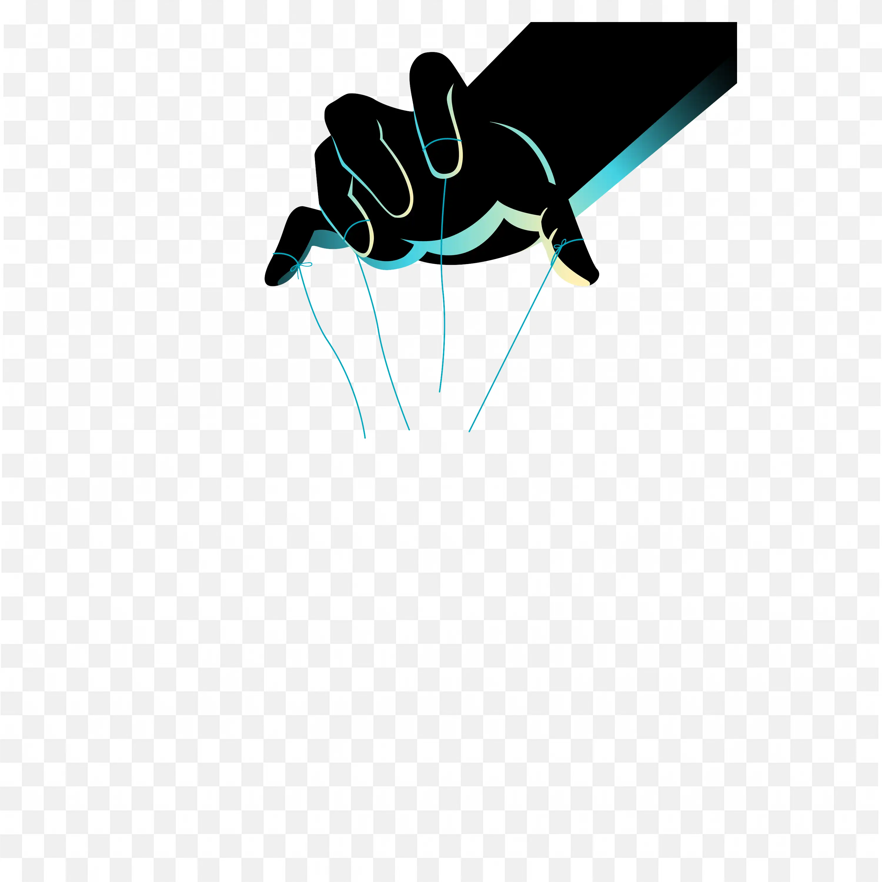 Hand Controlling Puppet Strings Symbolizing Manipulation Png