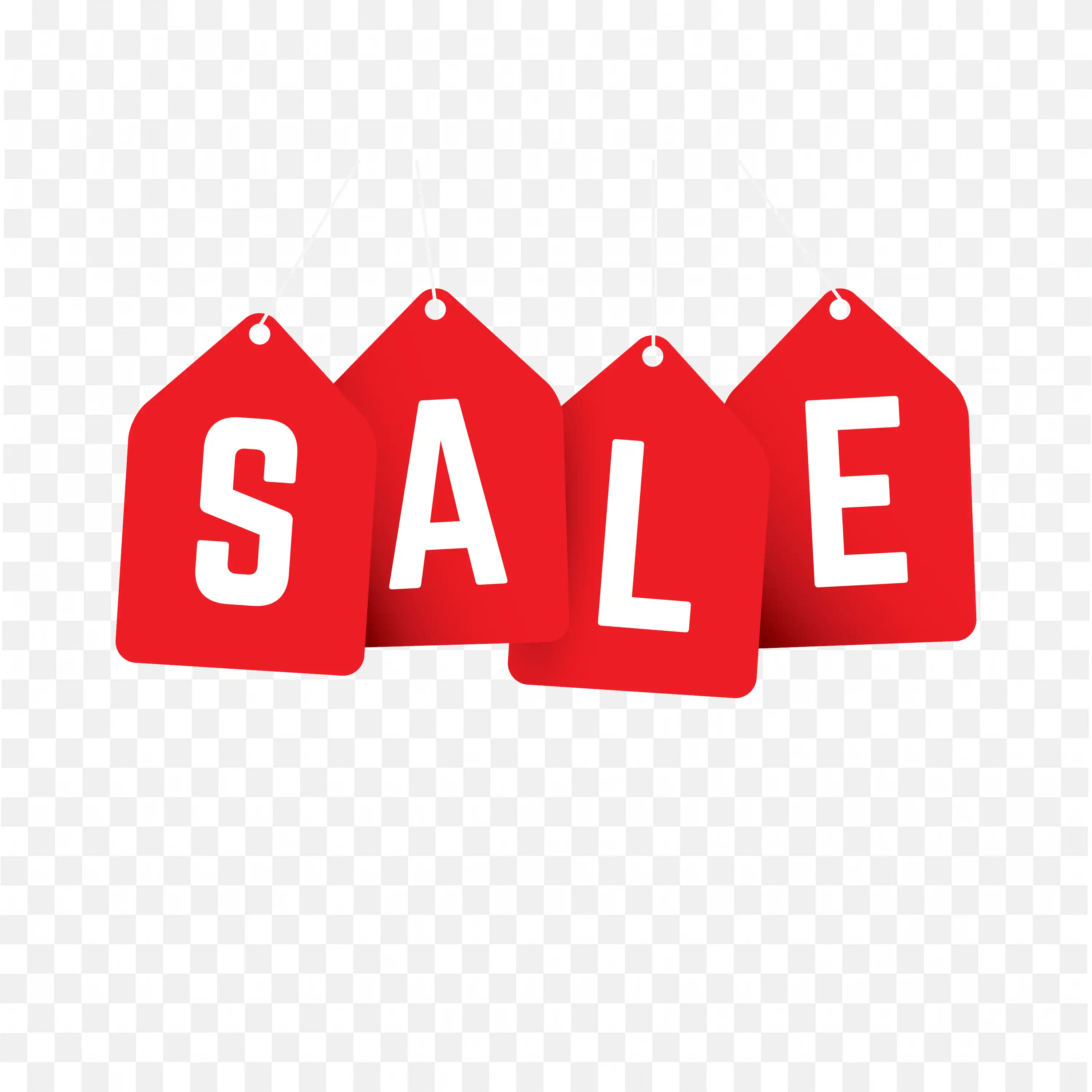 Hot Sale Tags Announcing Discounts and Special Offers Png