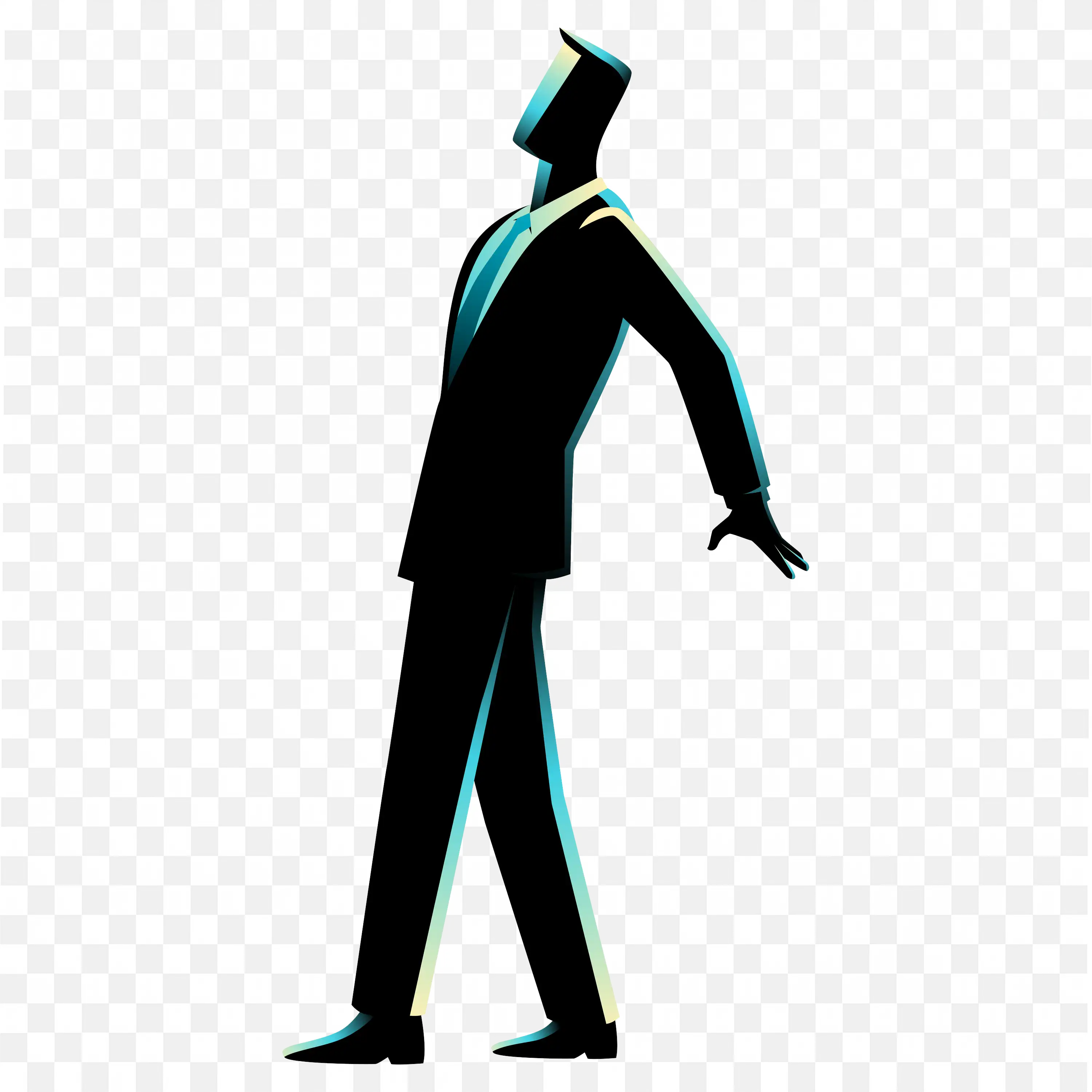 Stylish Manager Standing Like a Model HD Free Png Image