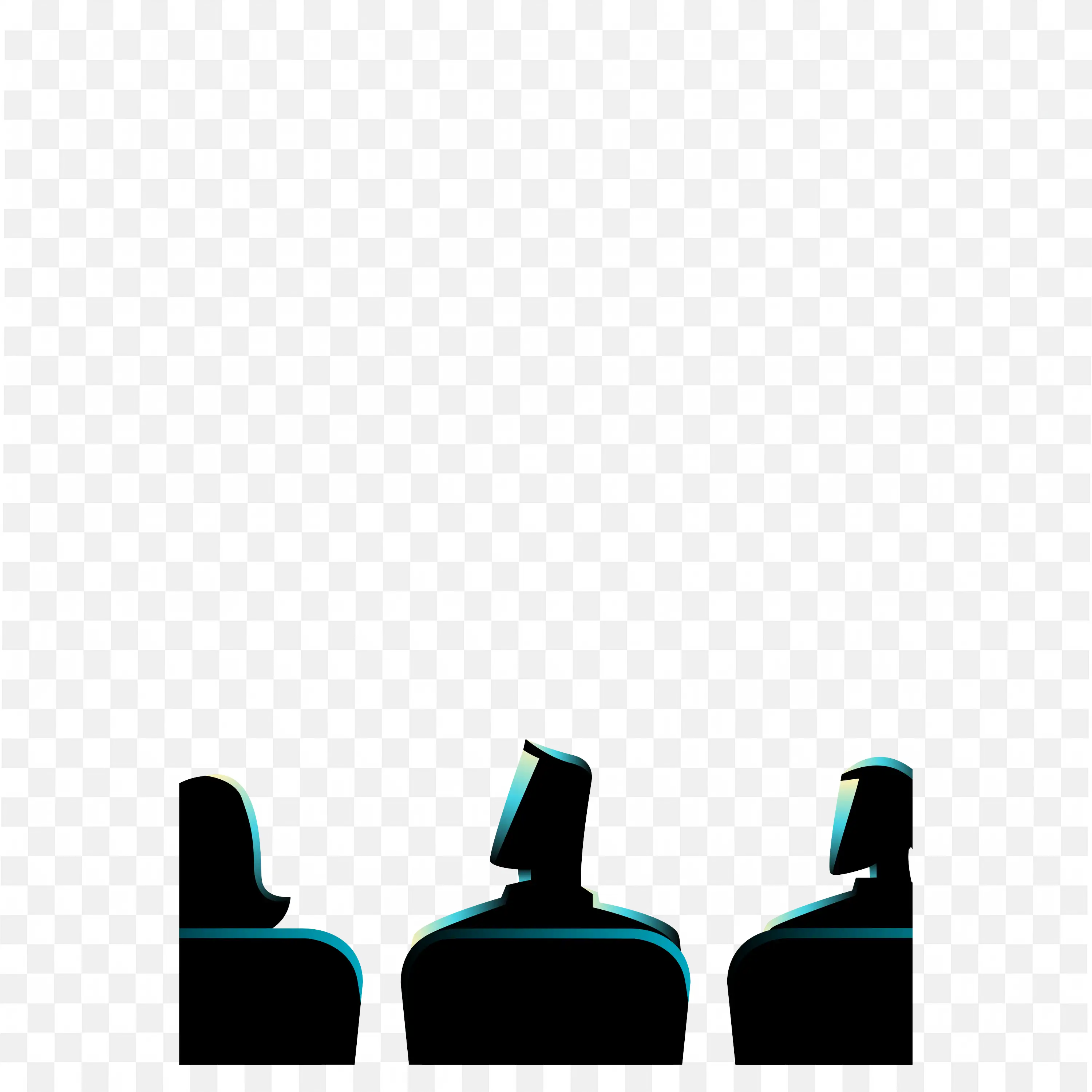Three Abstract Corporate Figures Free Animated Png Image