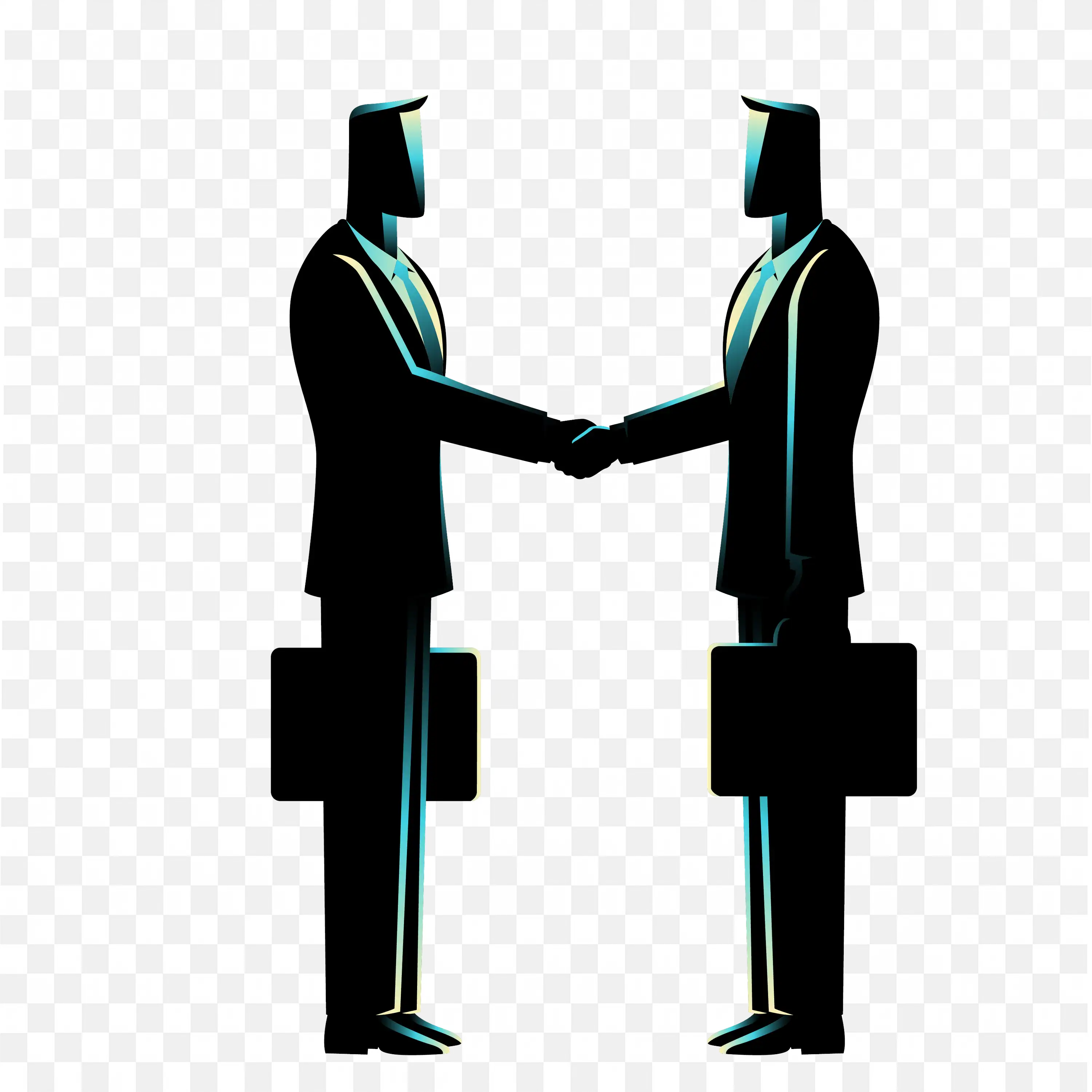 Two Businessmen Shaking Hands In Agreement Deal Png Image