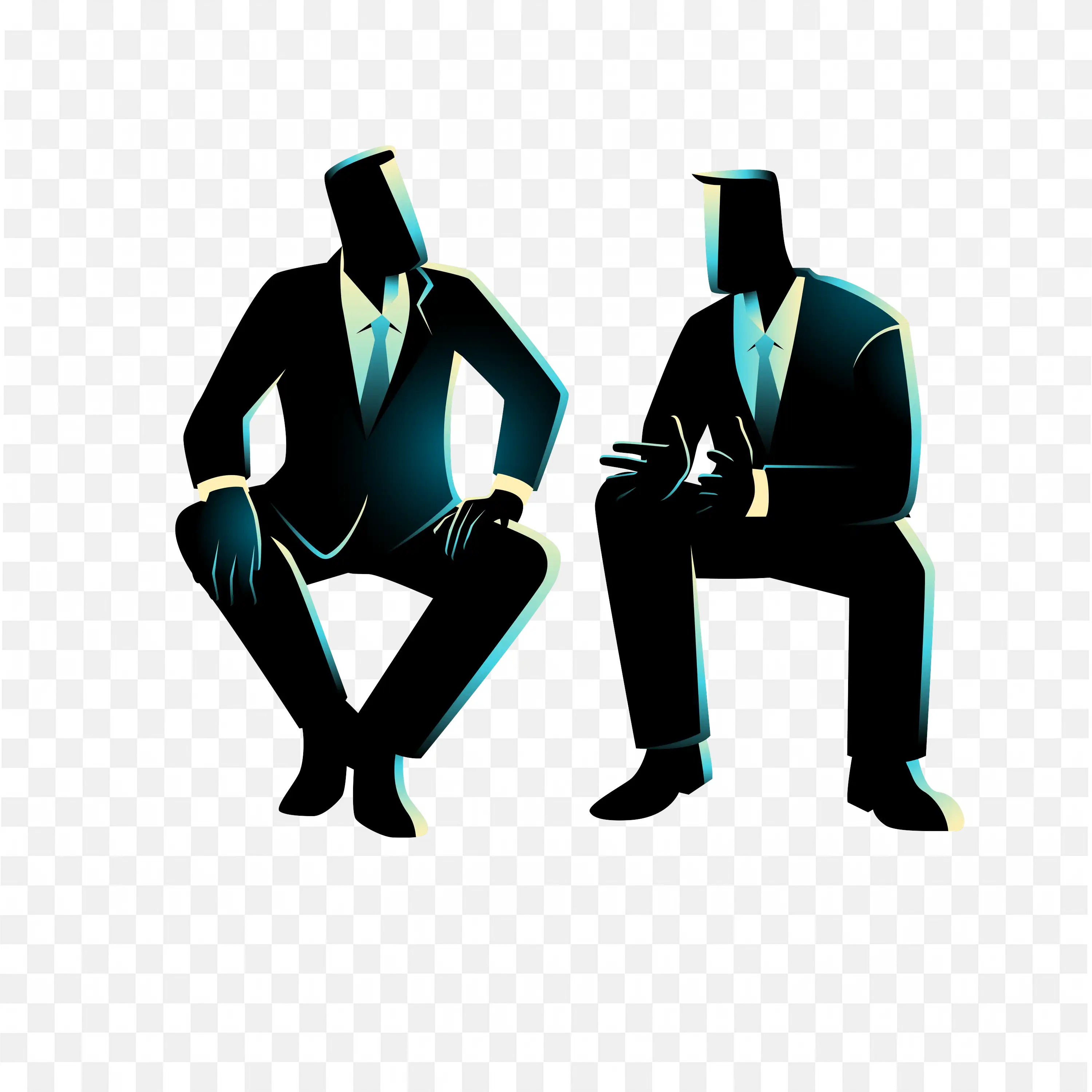 Two Professionals Engaged In a Serious Discussion Free Png