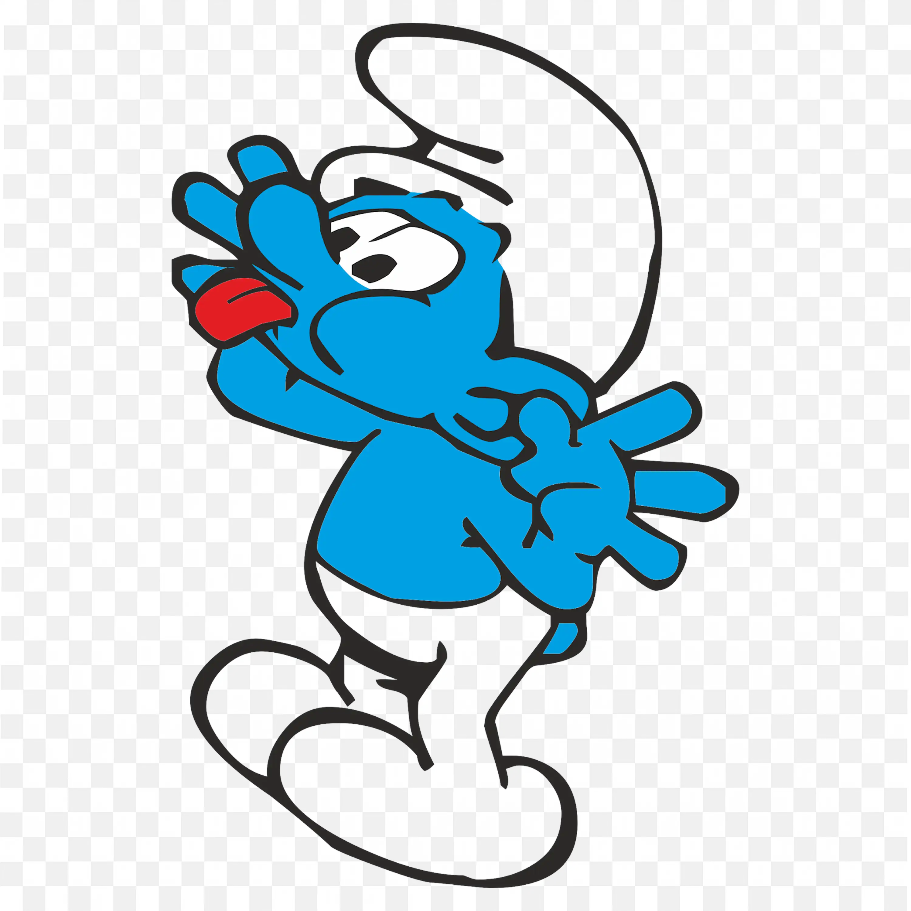 The Animated Character with Funny Face Reaction Png Picture