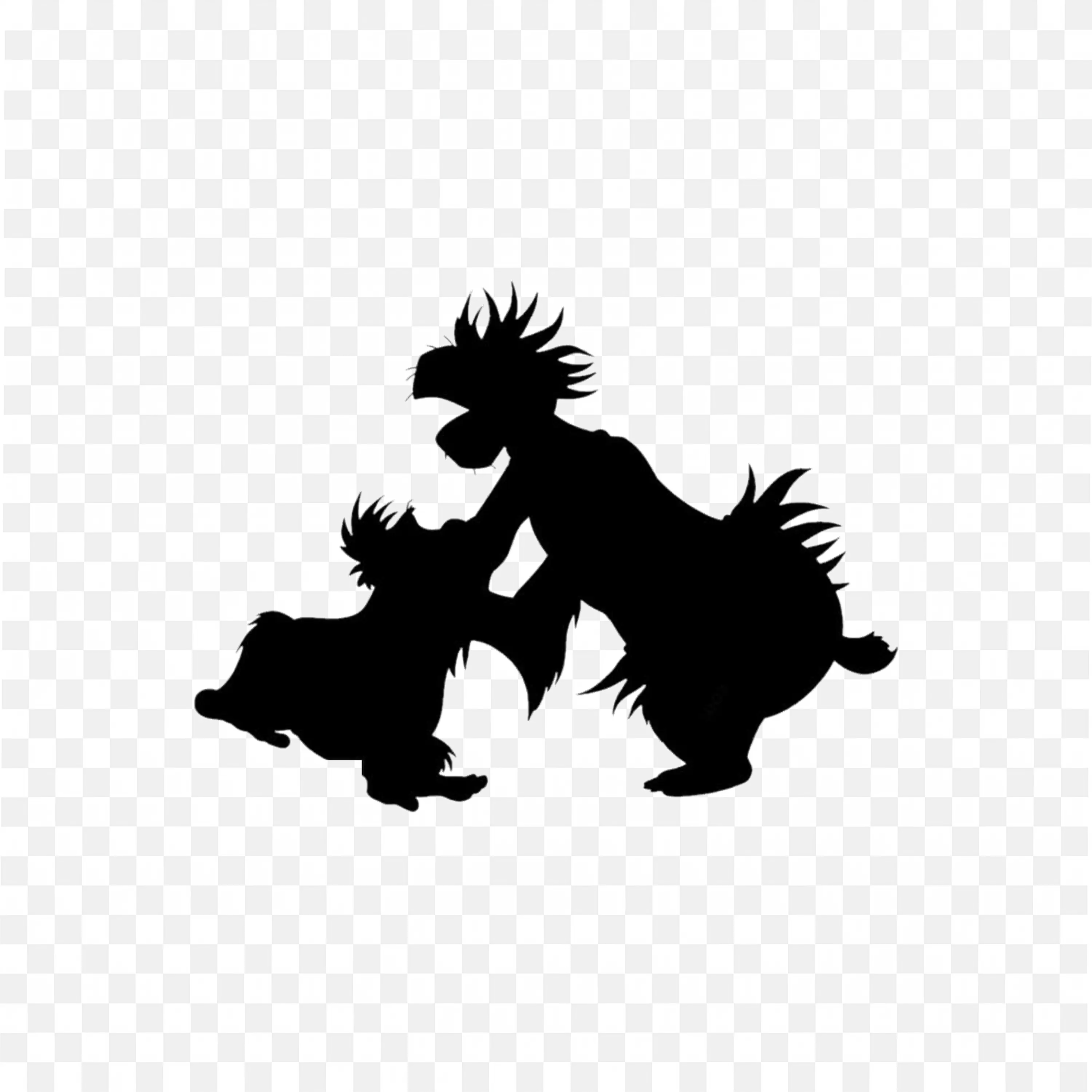 Baloo and Mowgli from Disney the Jungle Book Characters