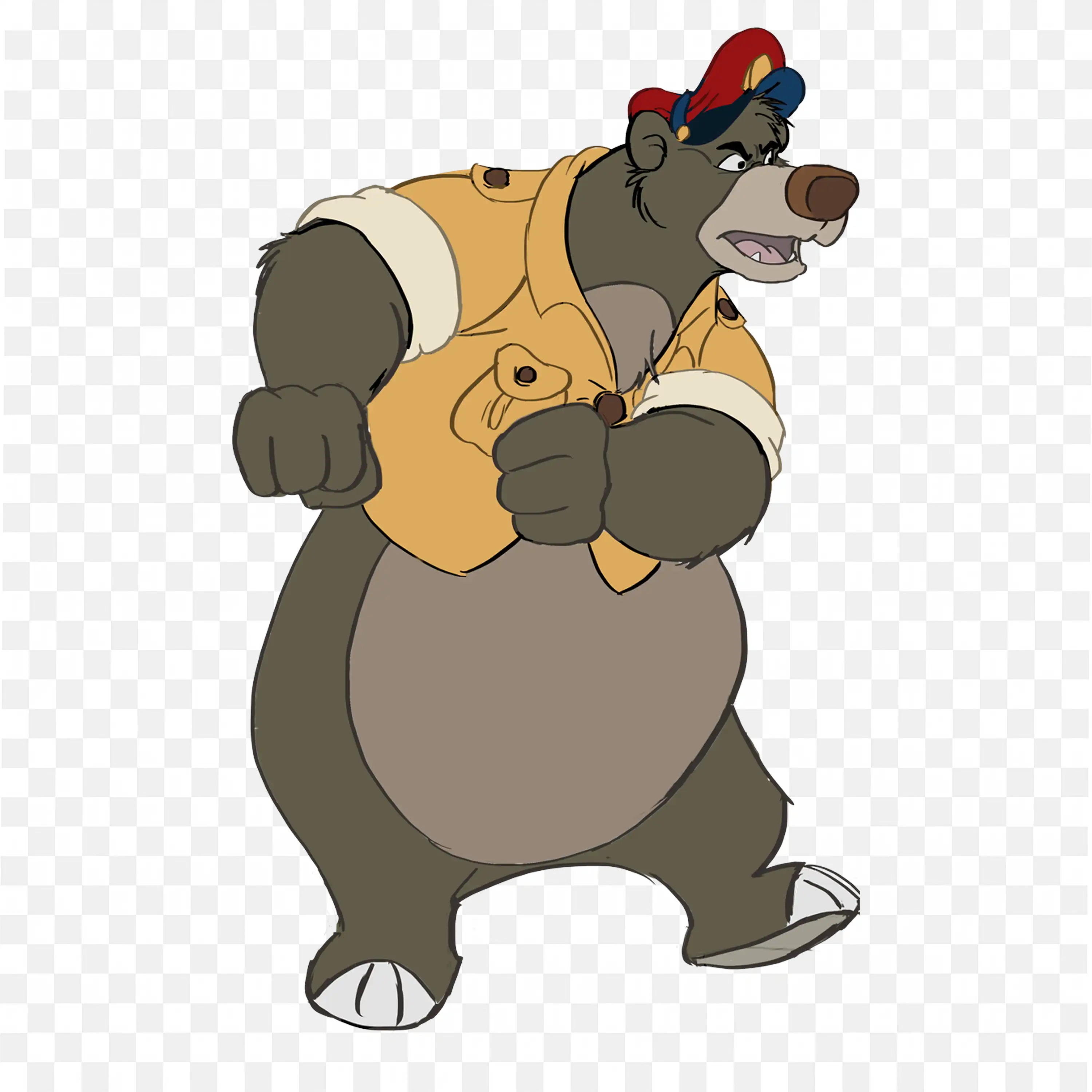 Baloo from Talespin Classic Disney Bear in Pilot Outfit