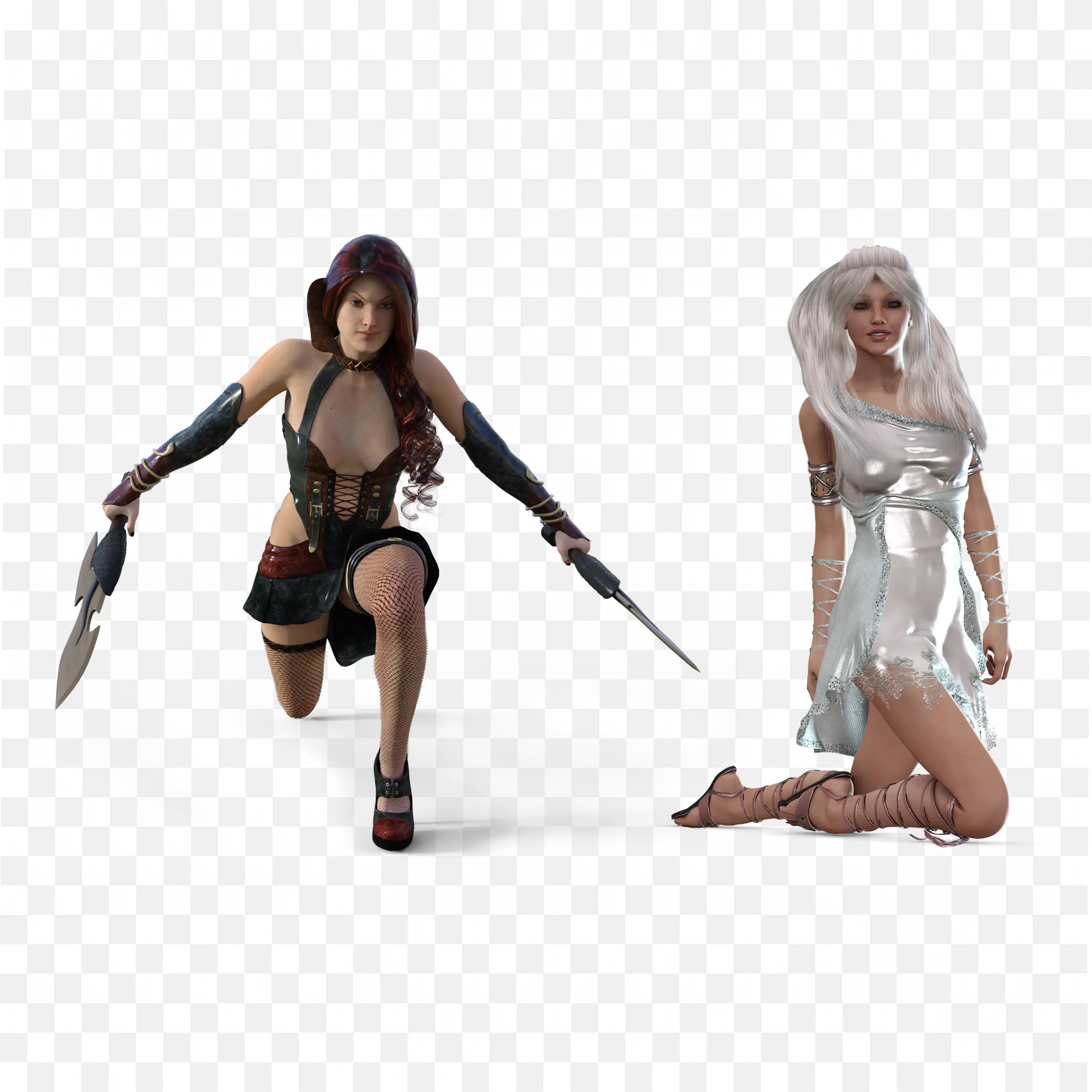 Beauty Woman Warrior Fighter Royalty Illustration