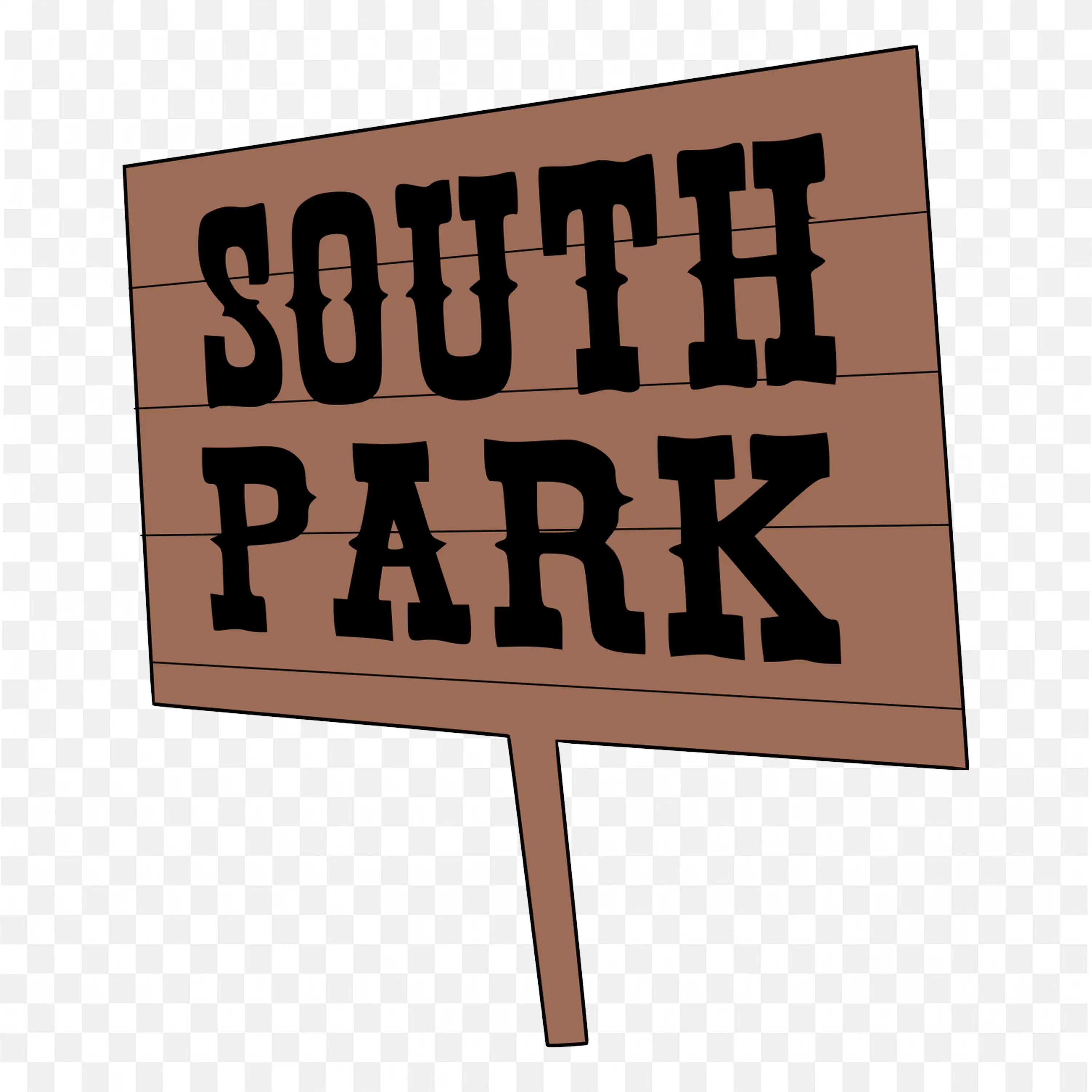 Brown Post Showcasing the Logo of South Park Png Images Free
