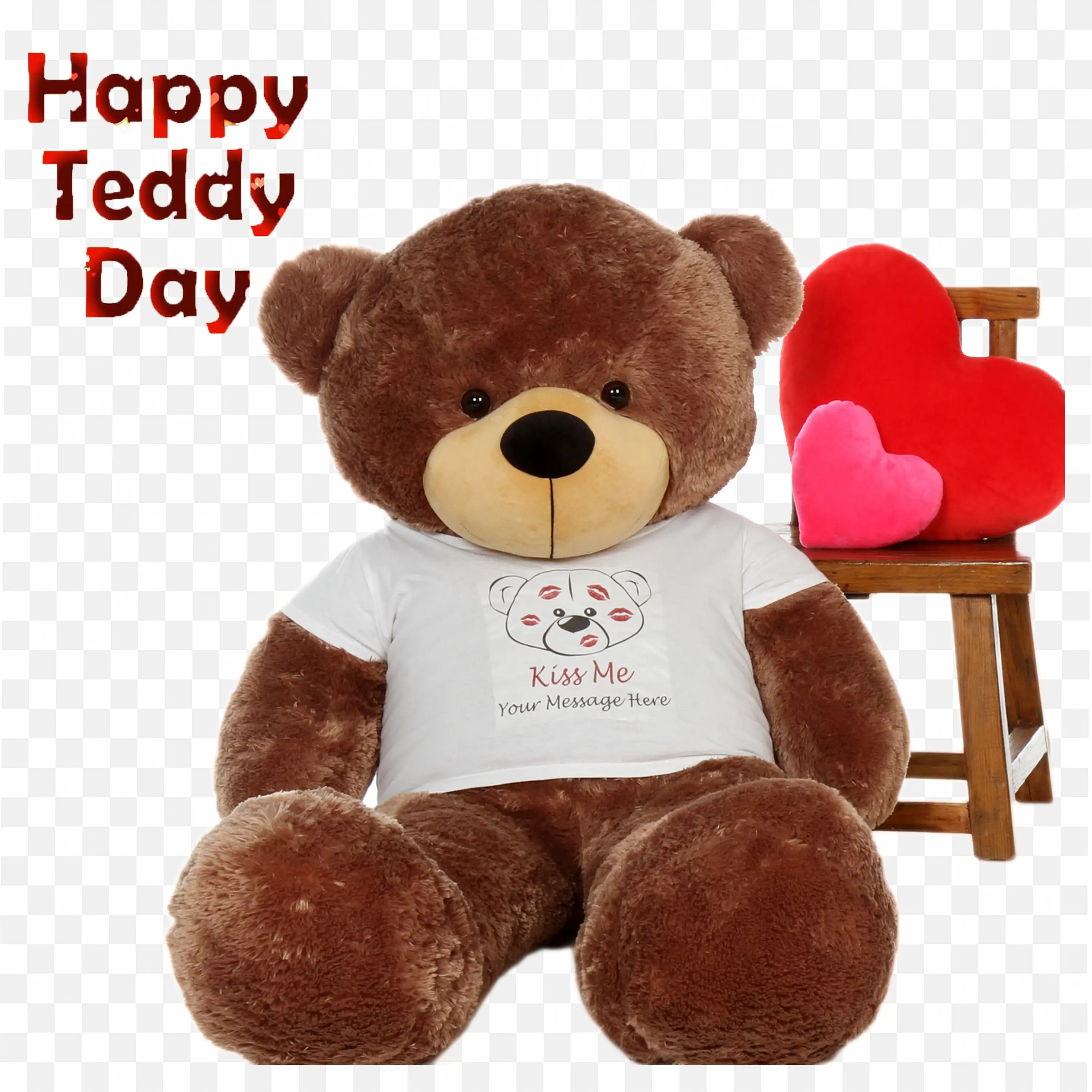 Celebrate Teddy Day with Adorable Giant Teddy Bear Png