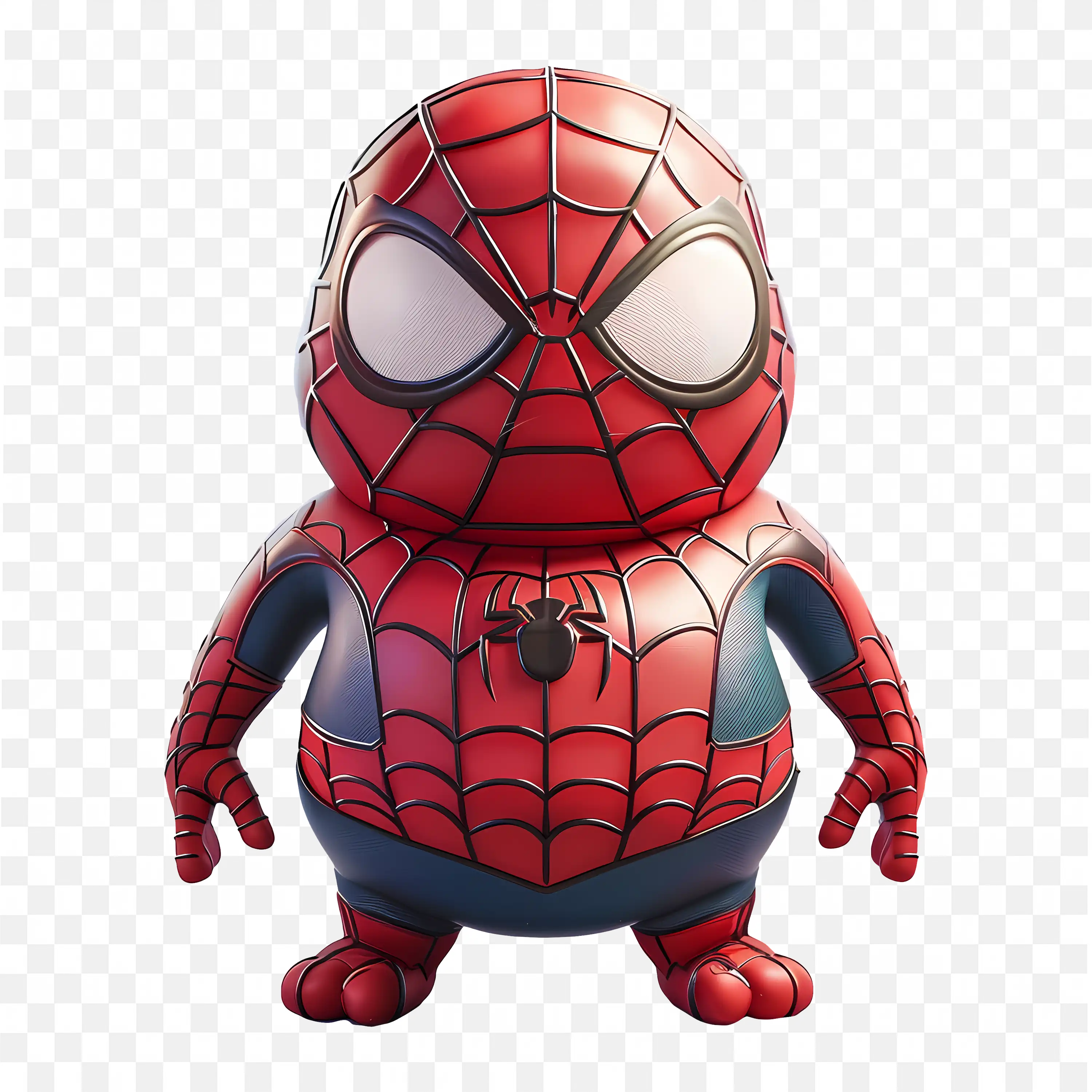 Cute Chubby 3D Spiderman Big Belly Cartoon Superhero