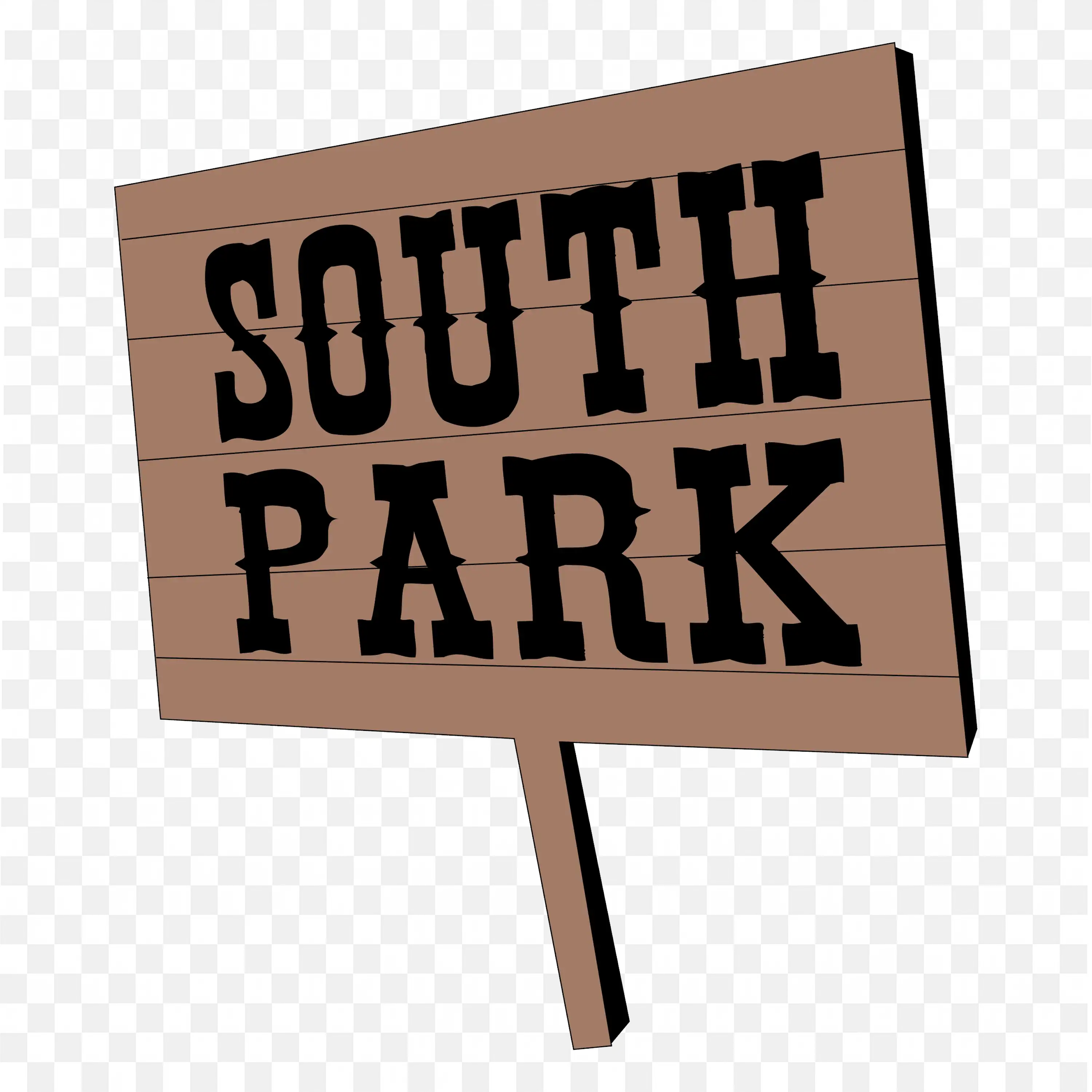 Close Up View of the South Park Logo for Free Download Png
