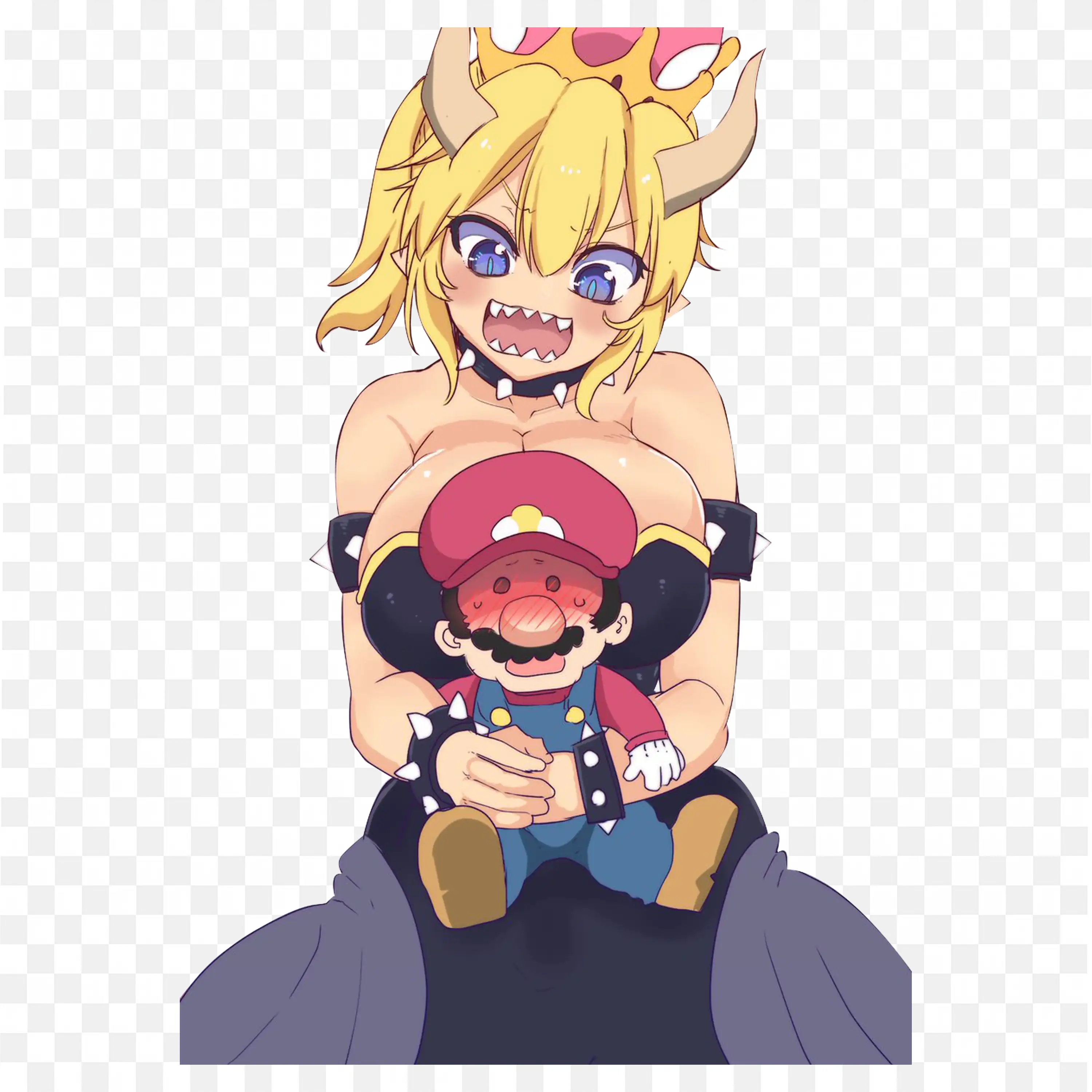 Cool Kyou Shinja Bowsette Mario Koopa Queen Art Png