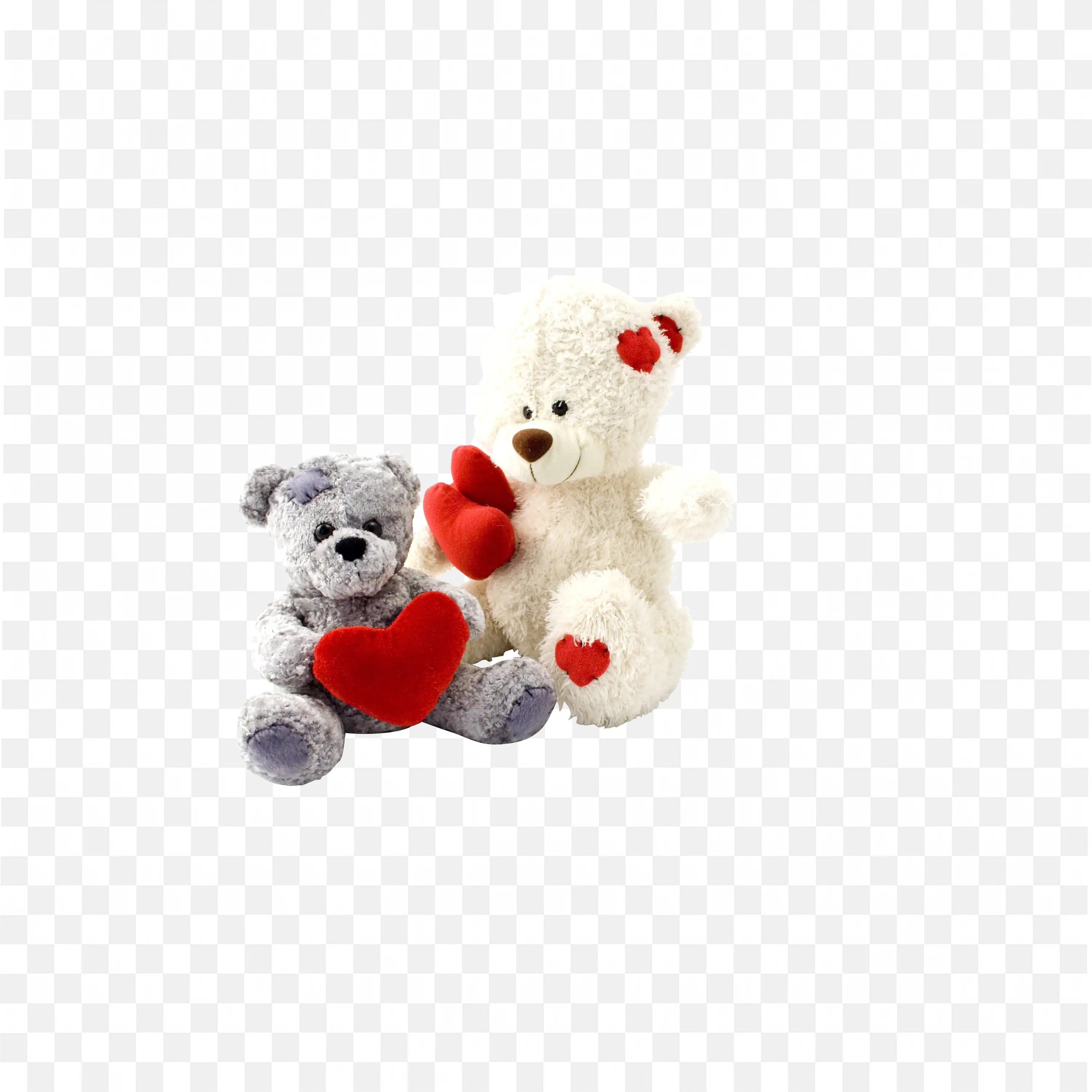 Cute Teddy Bears Holding Hearts Perfect Gift Idea Png Images
