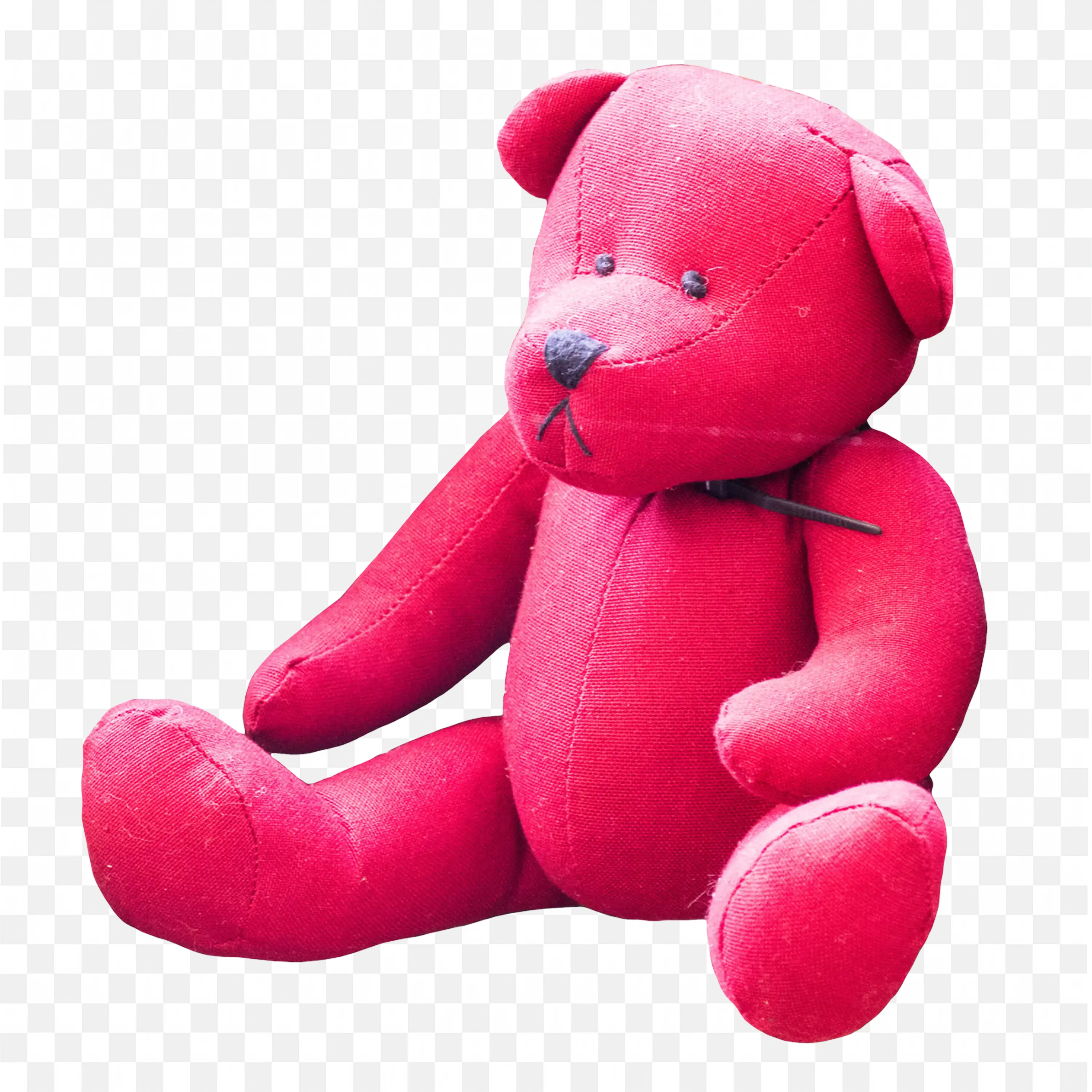 Dark Rose Colour Soft Teddy Bear Png Download for Free
