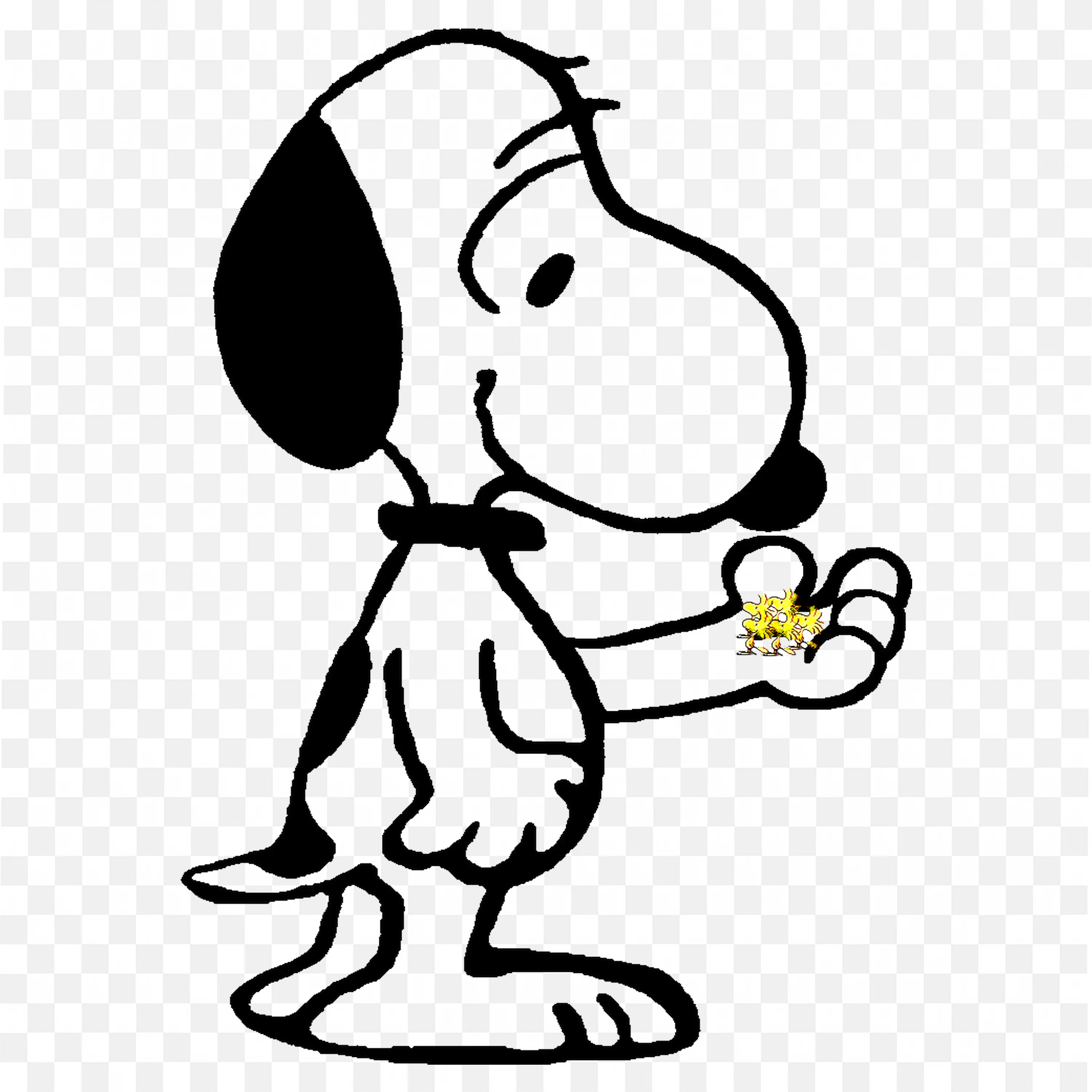 Download the Woodstock Friends in the Hands of Snoopy Png