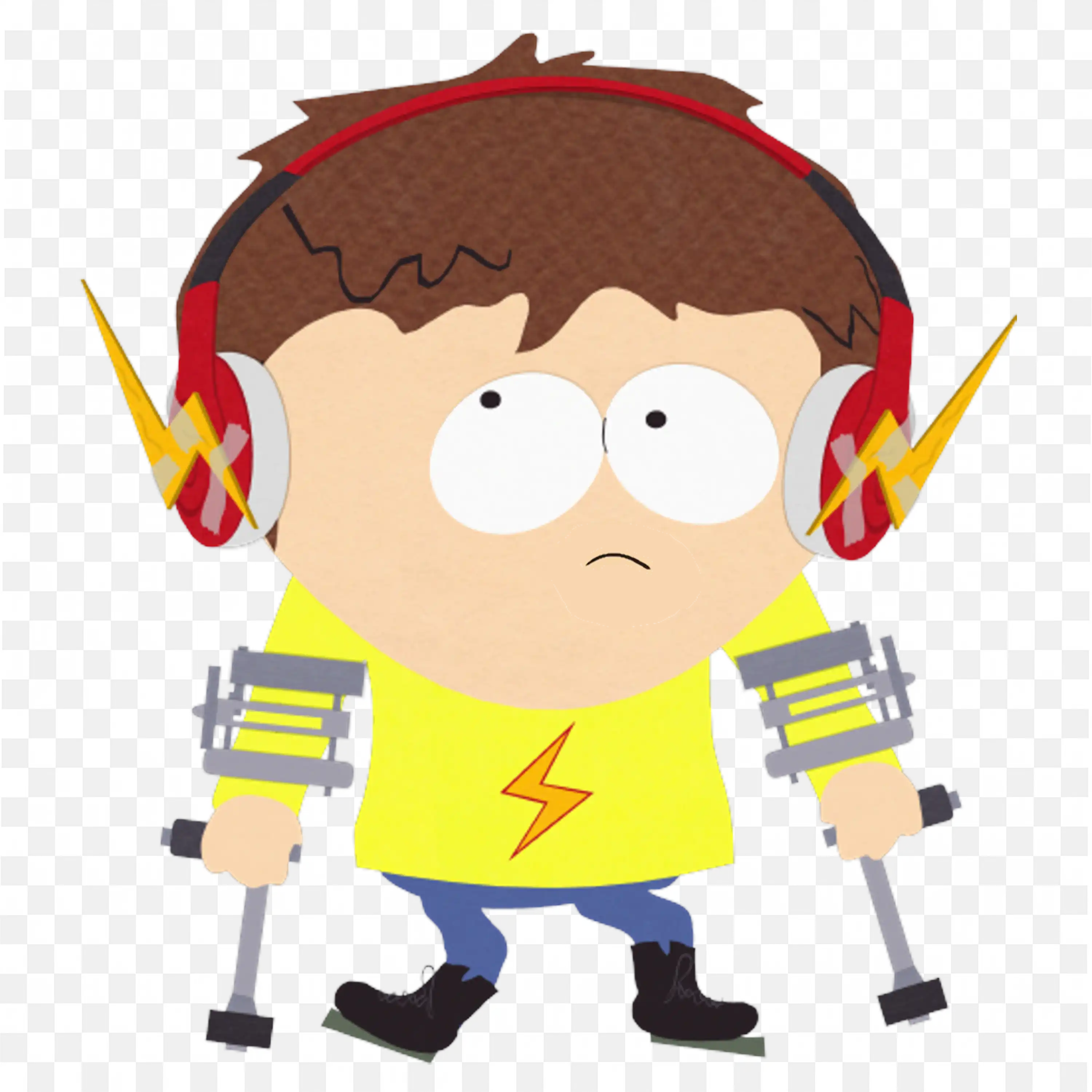 Jimmy Valmer a Boy with Walking Aids Png for Free Download