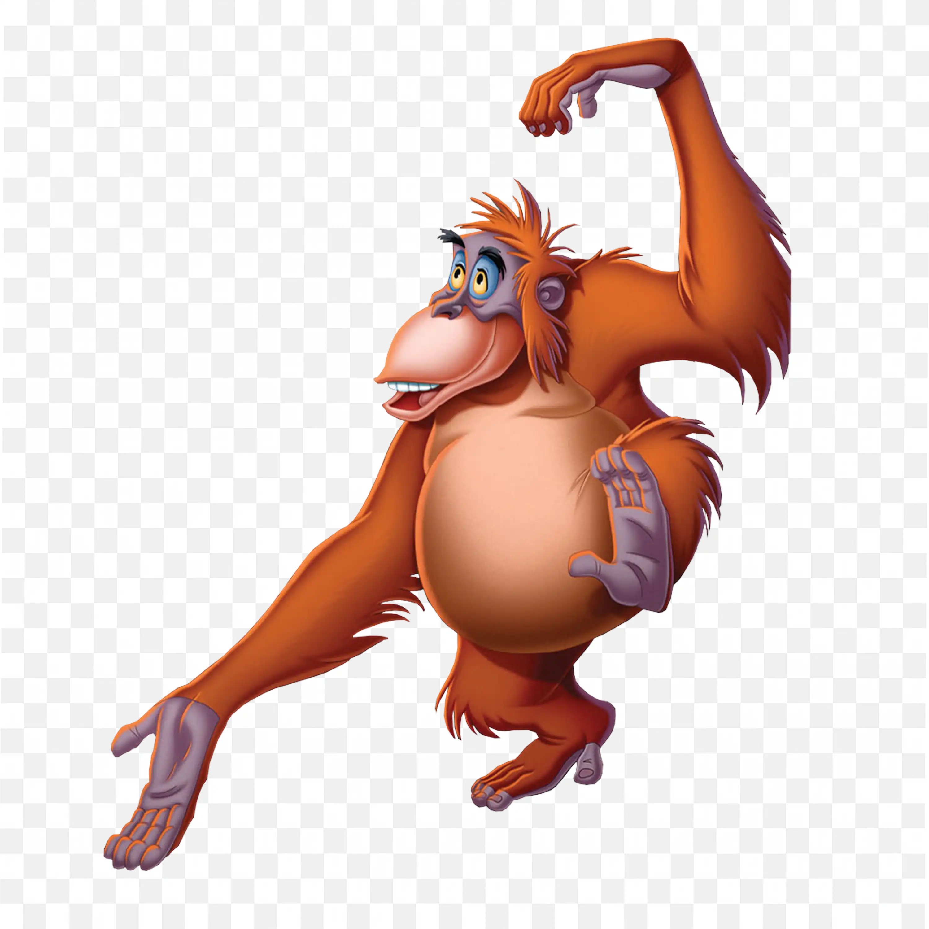 King Louie Iconic Character from the Jungle Book Free Png