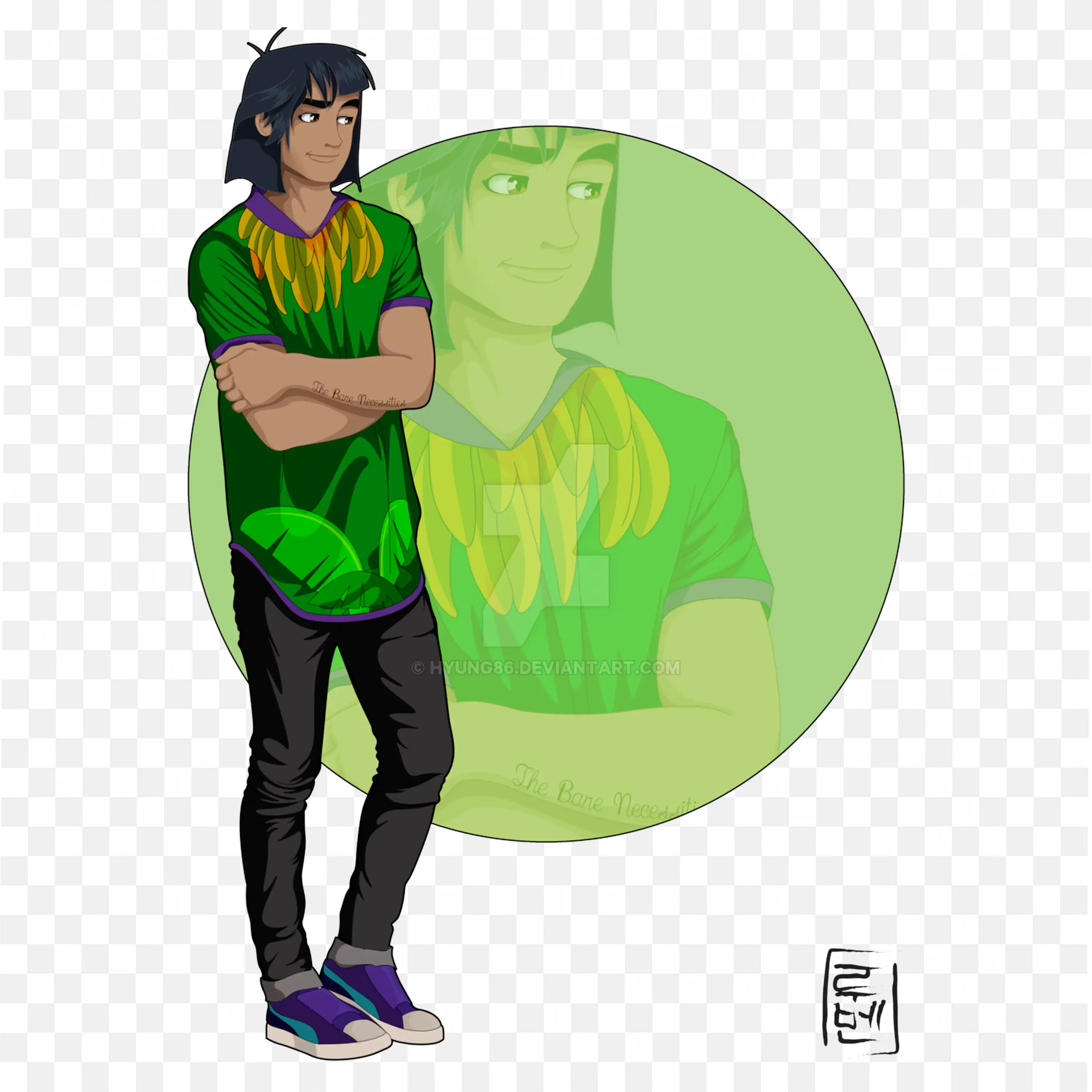 Modern Mowgli Fan Art Stylish Jungle Book Character Png