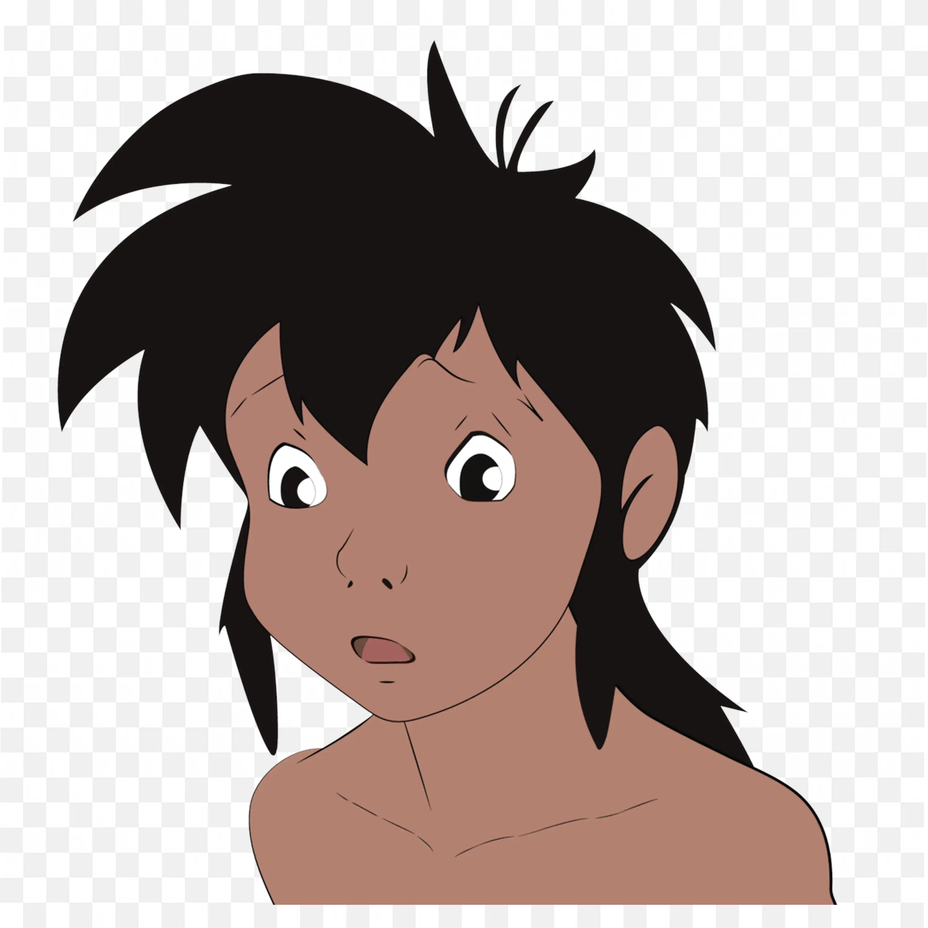 Mowgli Face Close Up Look Iconic Cartoon Character Free Png