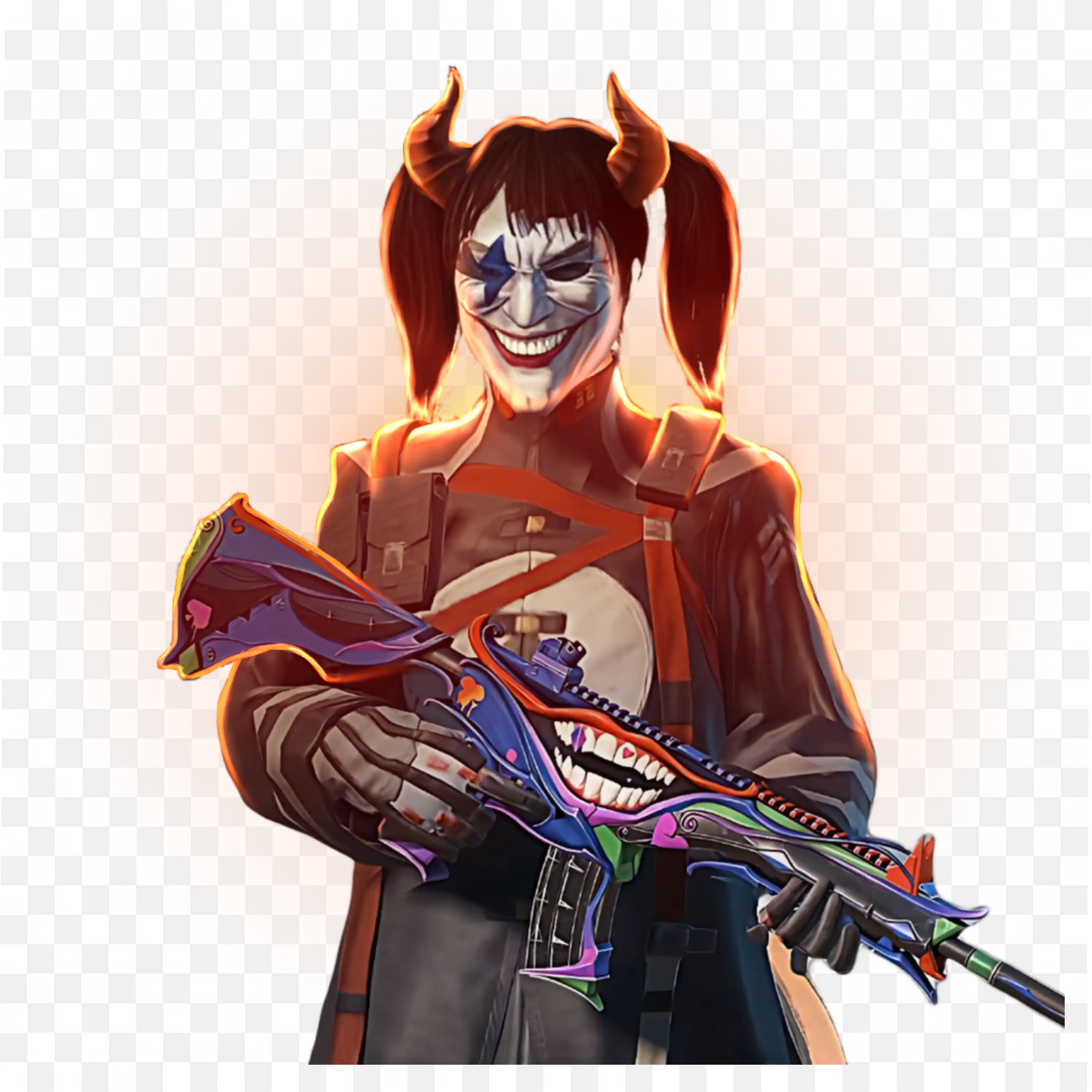 Pubg Mobile the Fool Weapon Skin with Outfit By Sahib Ullah