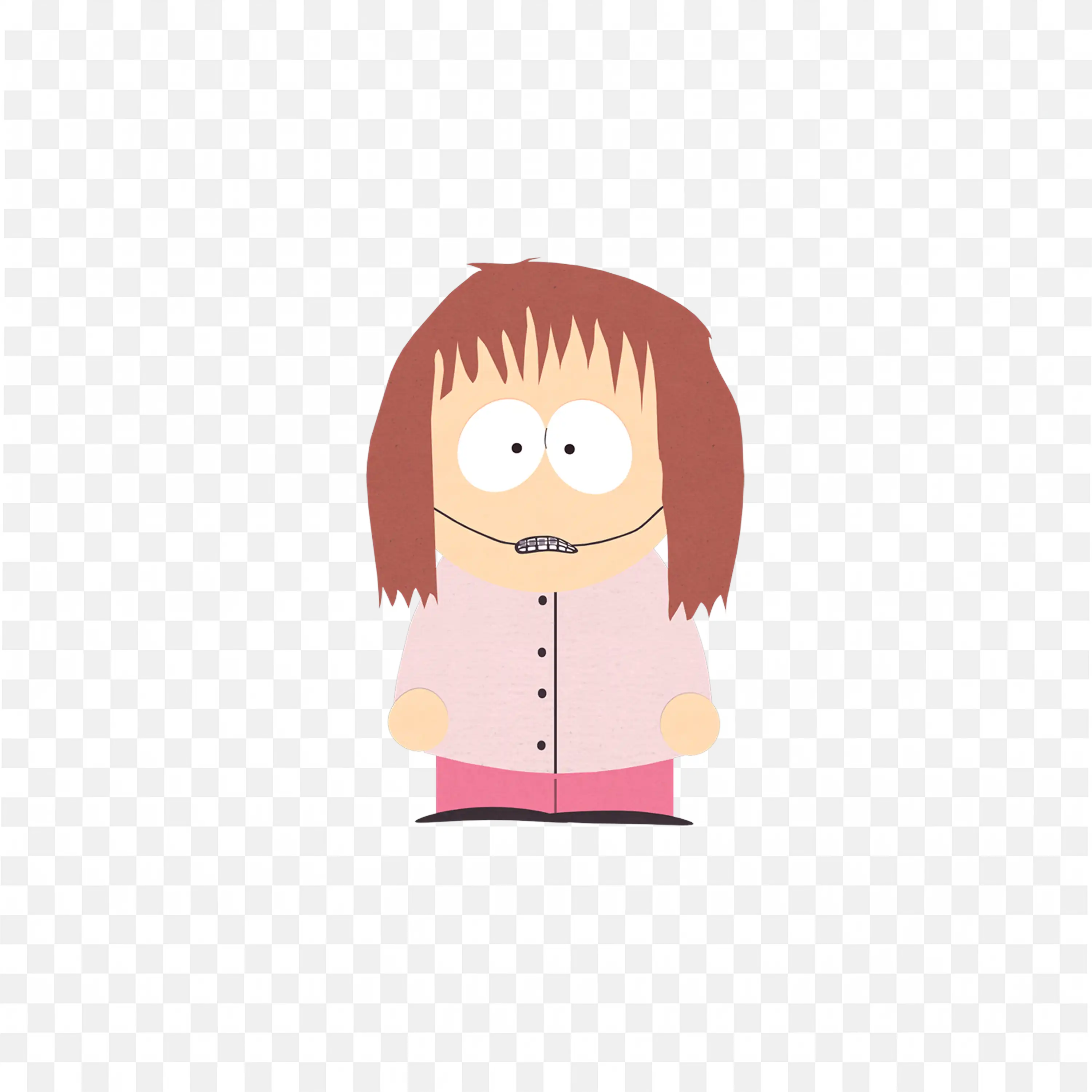 Shelley Marsh a South Park Character with Braces Png Free