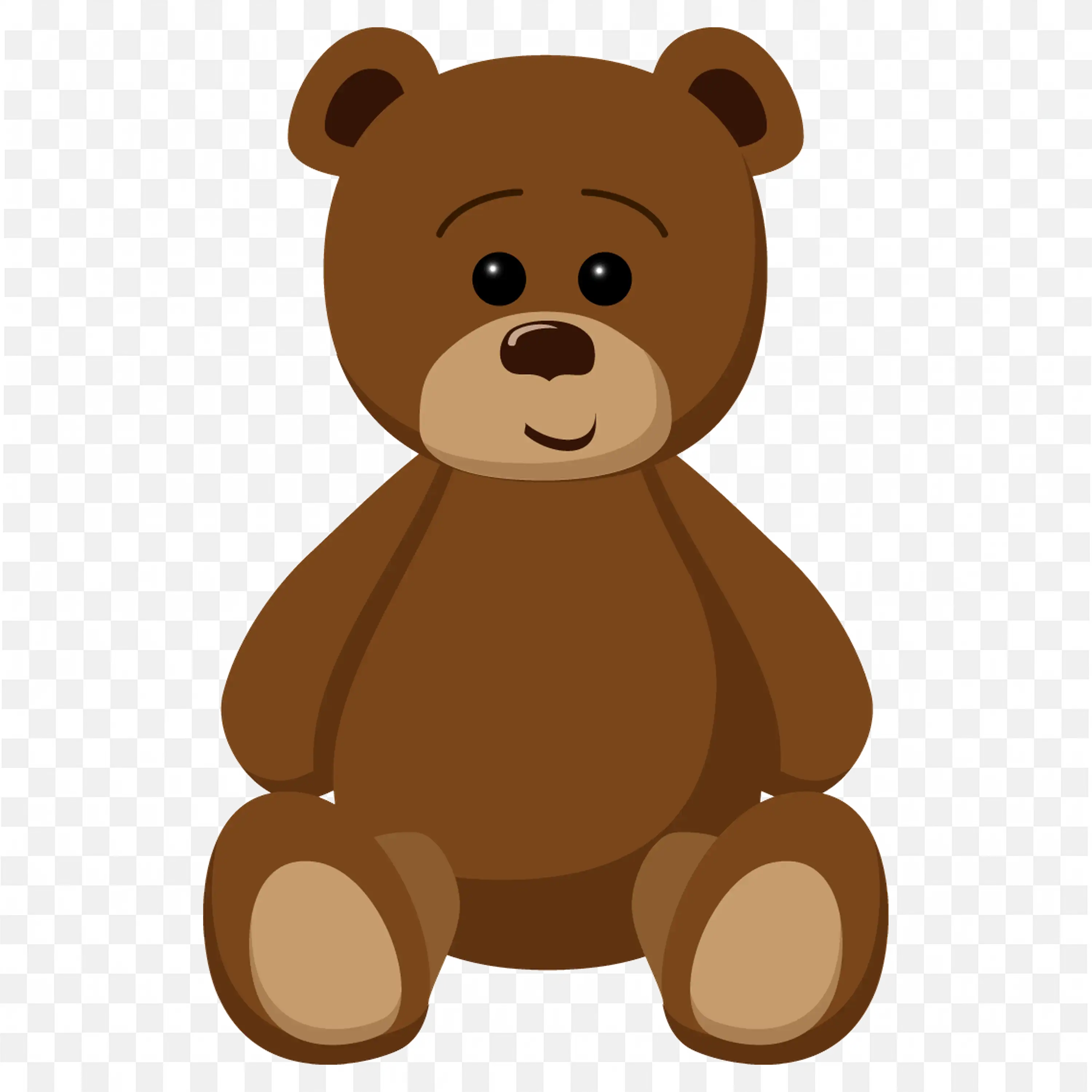 Sitting Brown Teddy Bear Cartoon Free Png Image Download