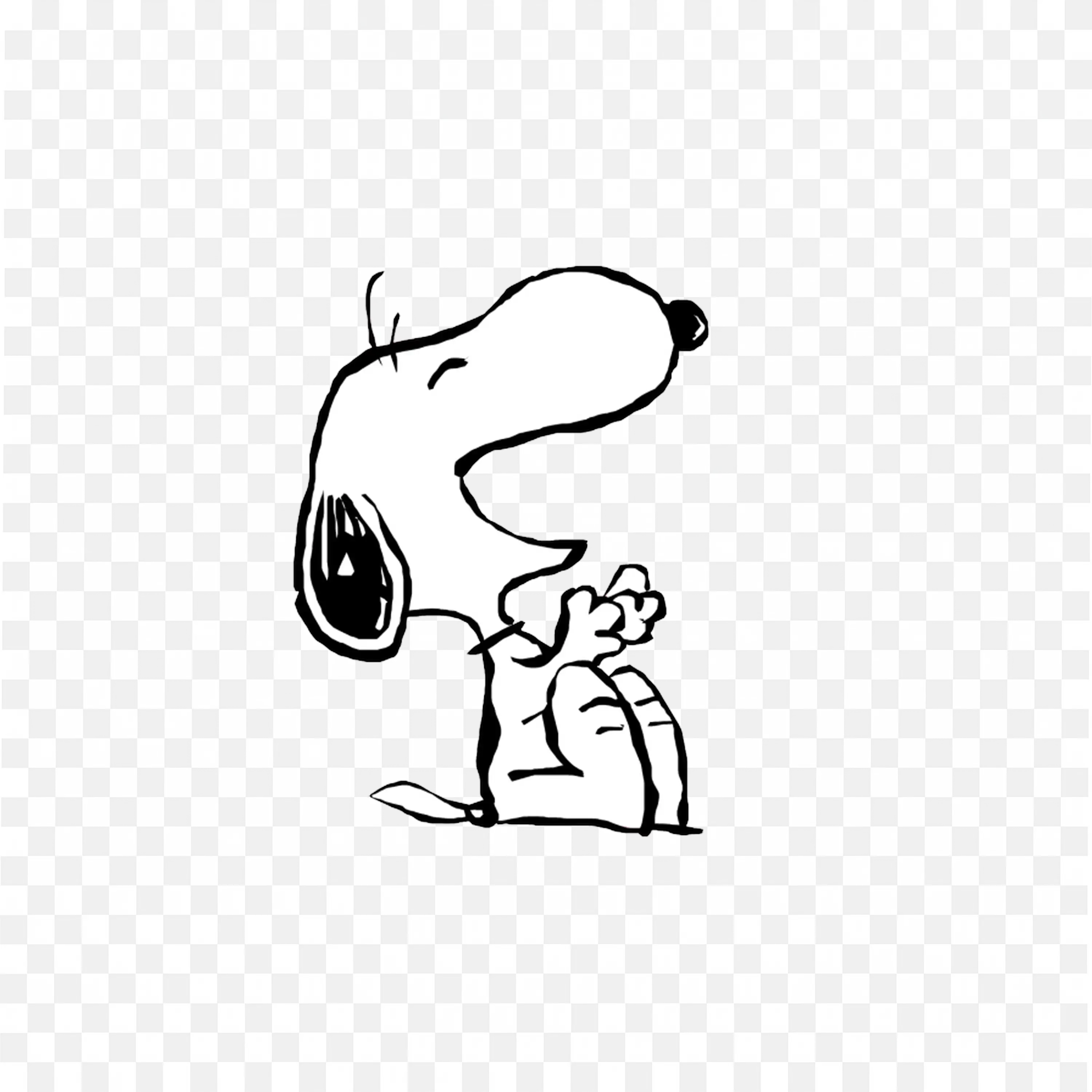 The Snoopy Dog with Laughing Reaction Download Free Pngs