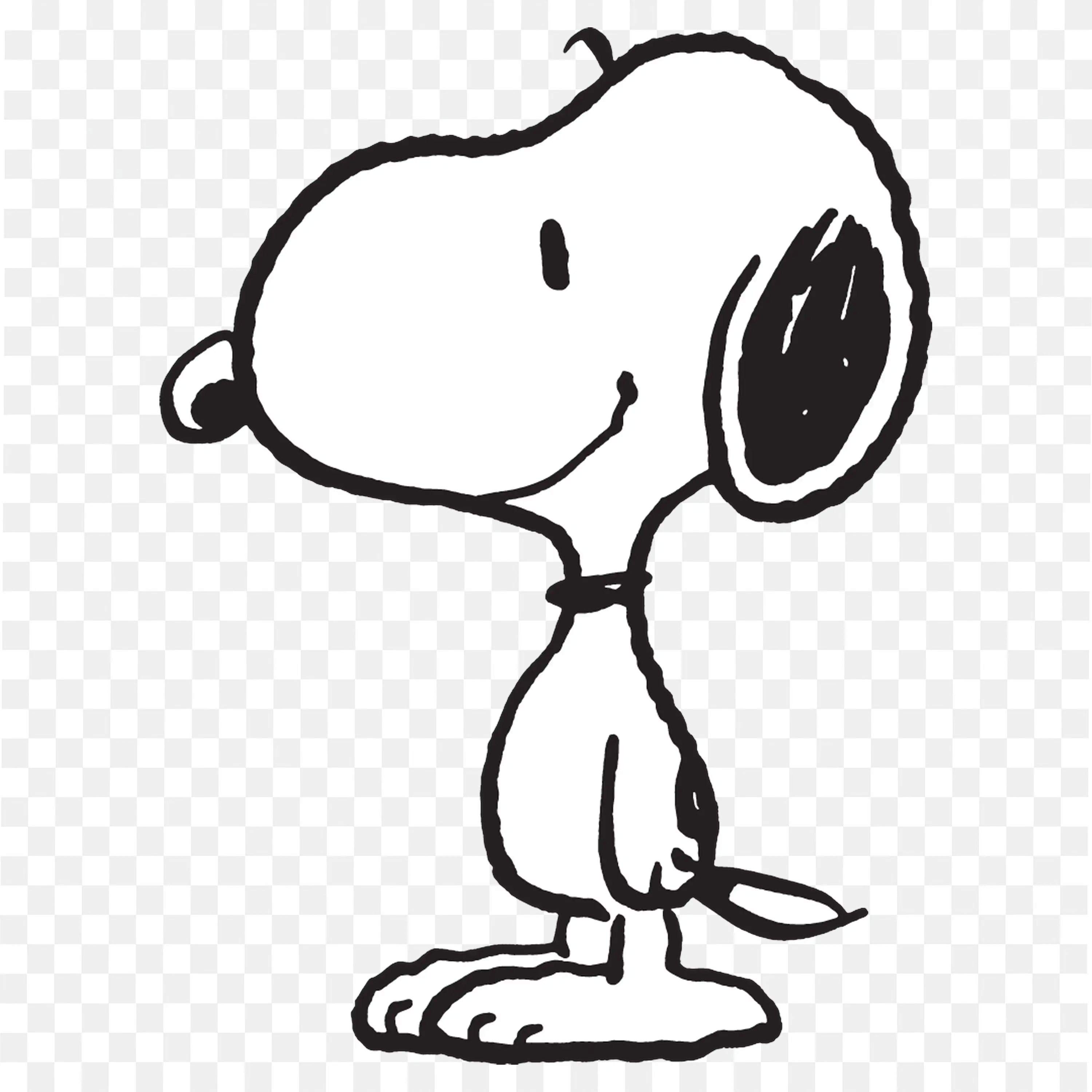 Snoopy is Standing in a Relaxed State Free Png Download