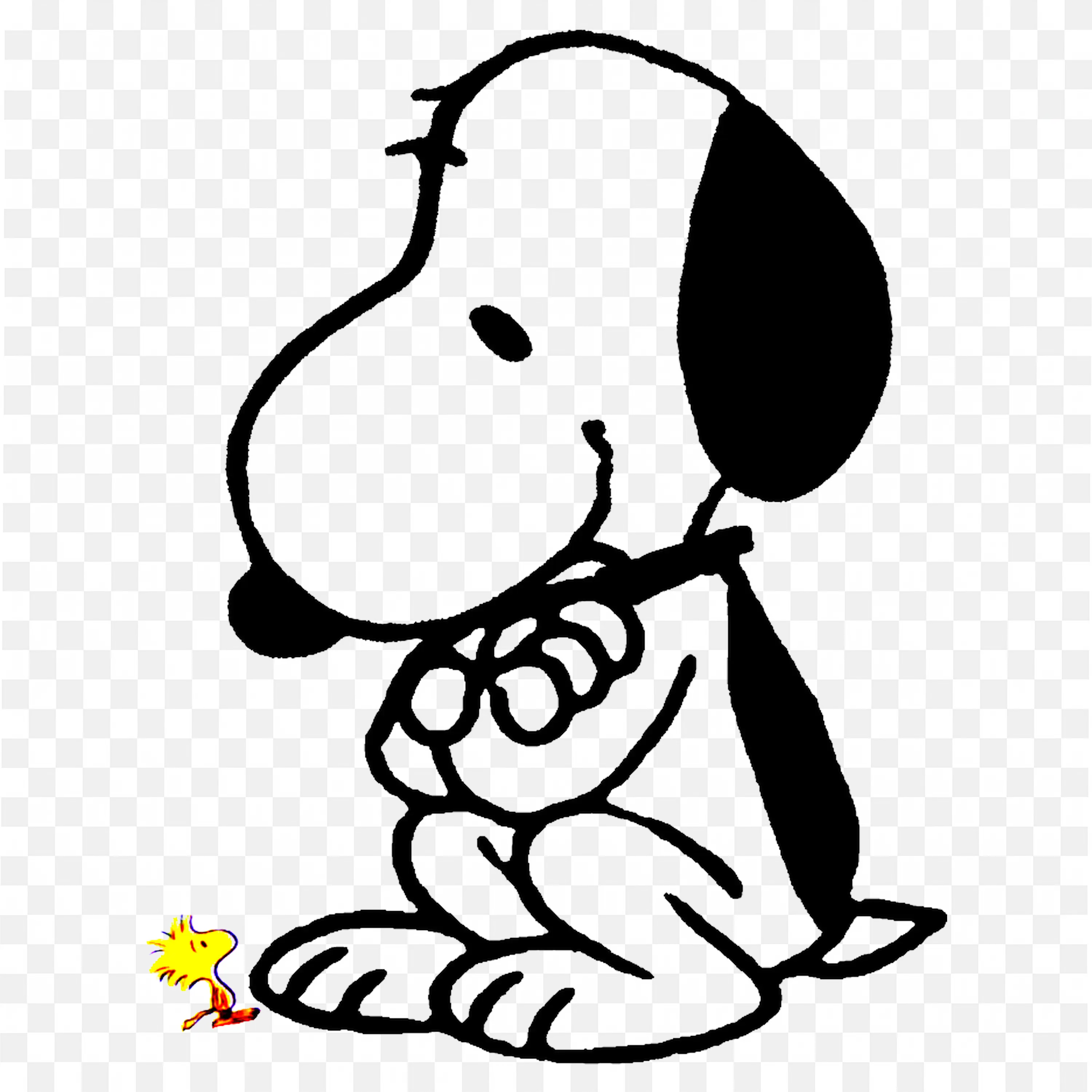 Download Snoopy with Woodstock Seeing Each Other Png Free