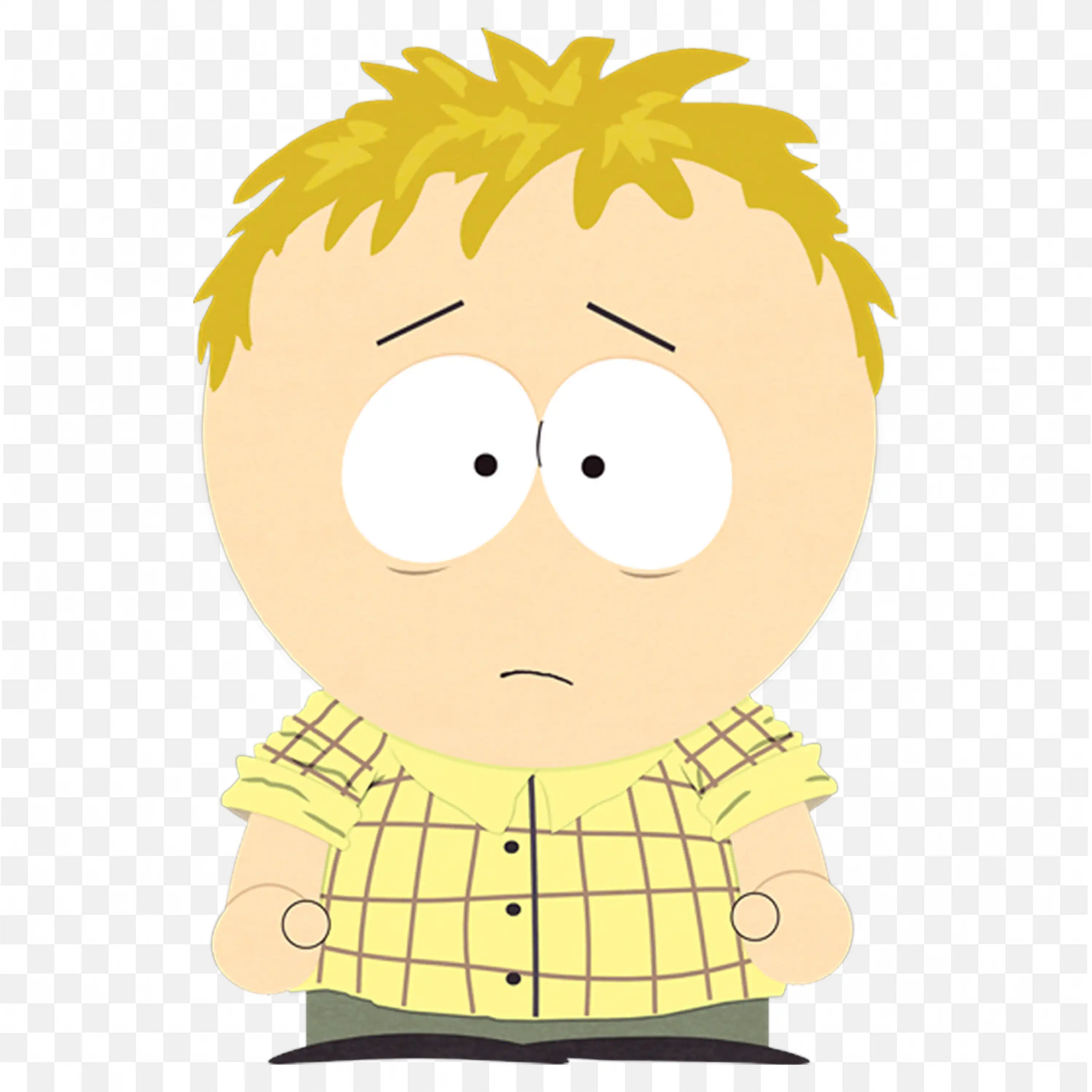 Thomas with Yellow Plaid Shirt in South Park Show Download Png