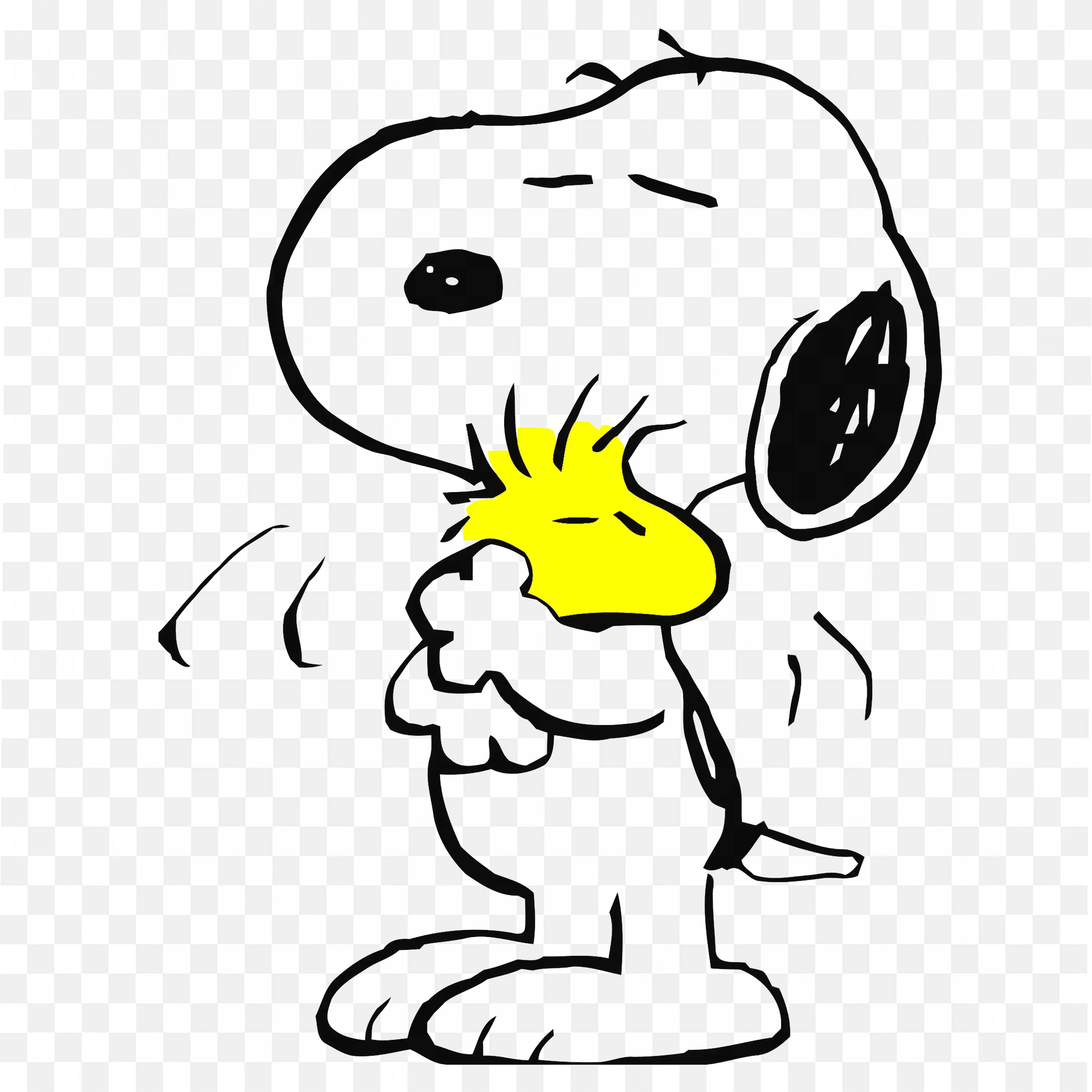 Woodstock Peanuts Character Yellow Bird Simple Artwork Png
