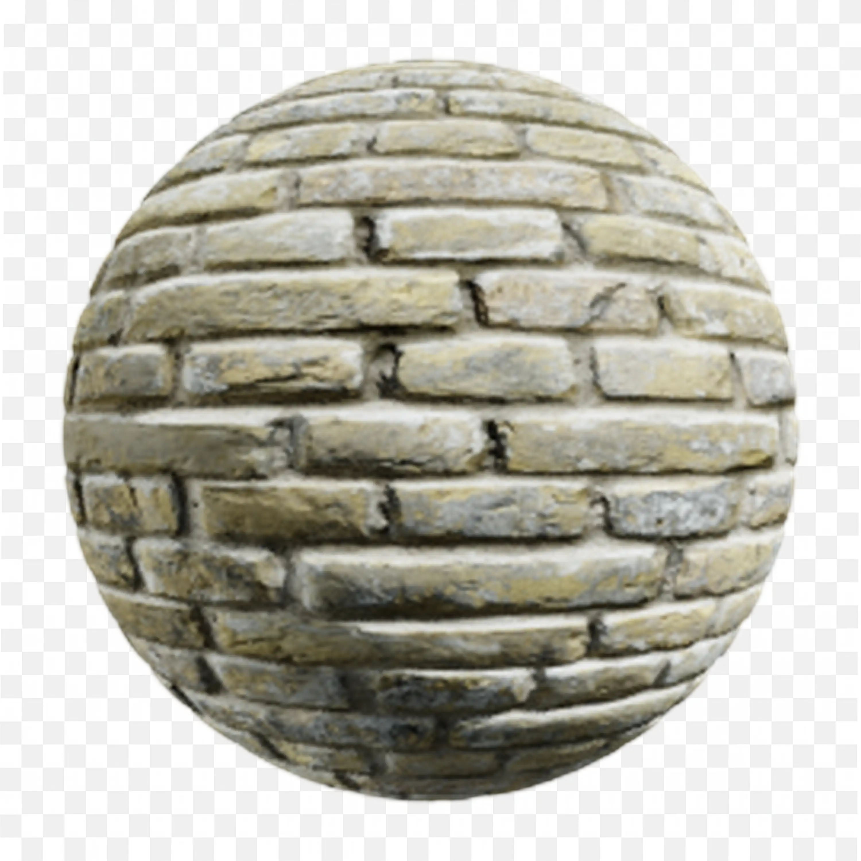 3D Brick Wall Texture Sphere Clip Art PNG Image Download