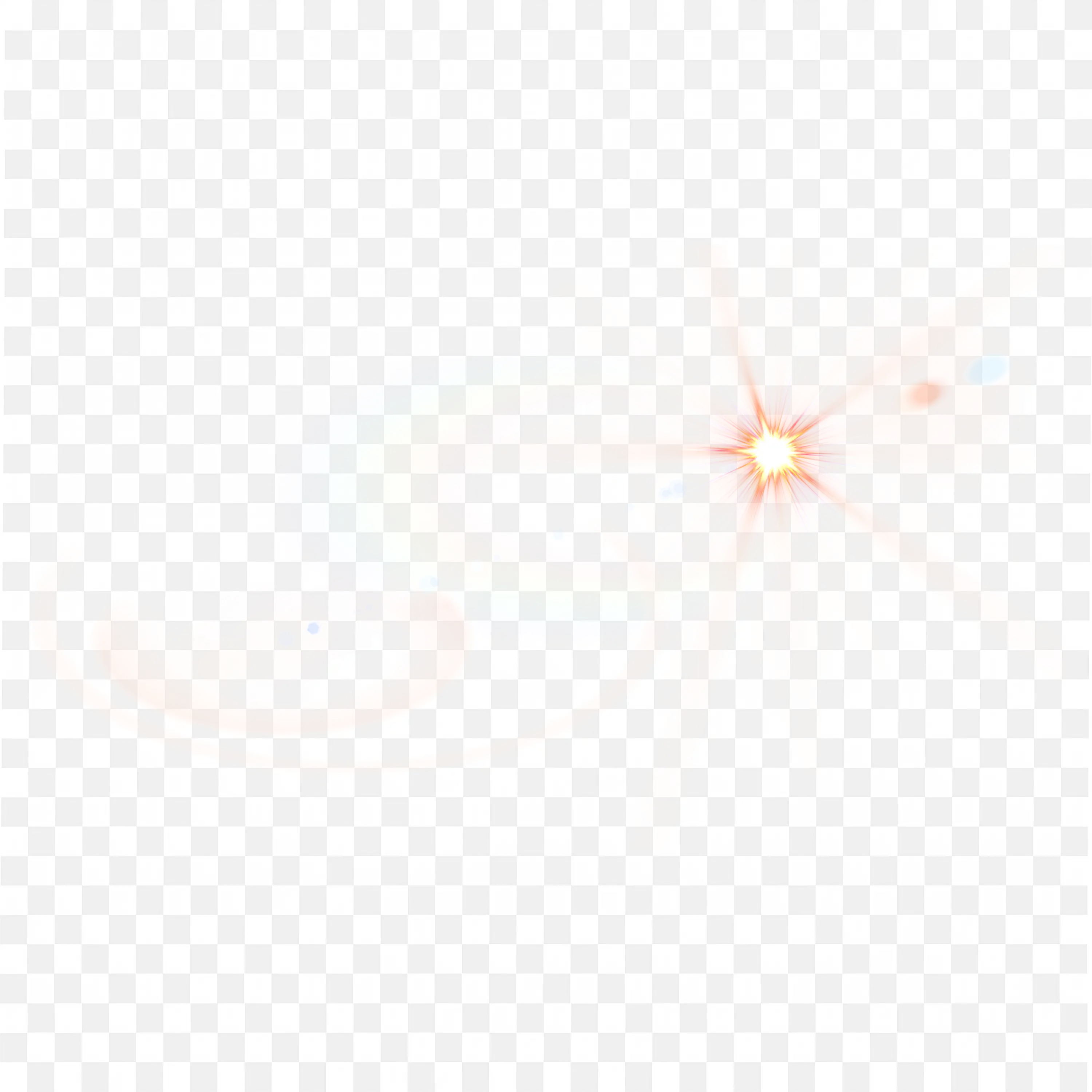 Abstract Light Swirl with Rainbow Colours and Glowing Star