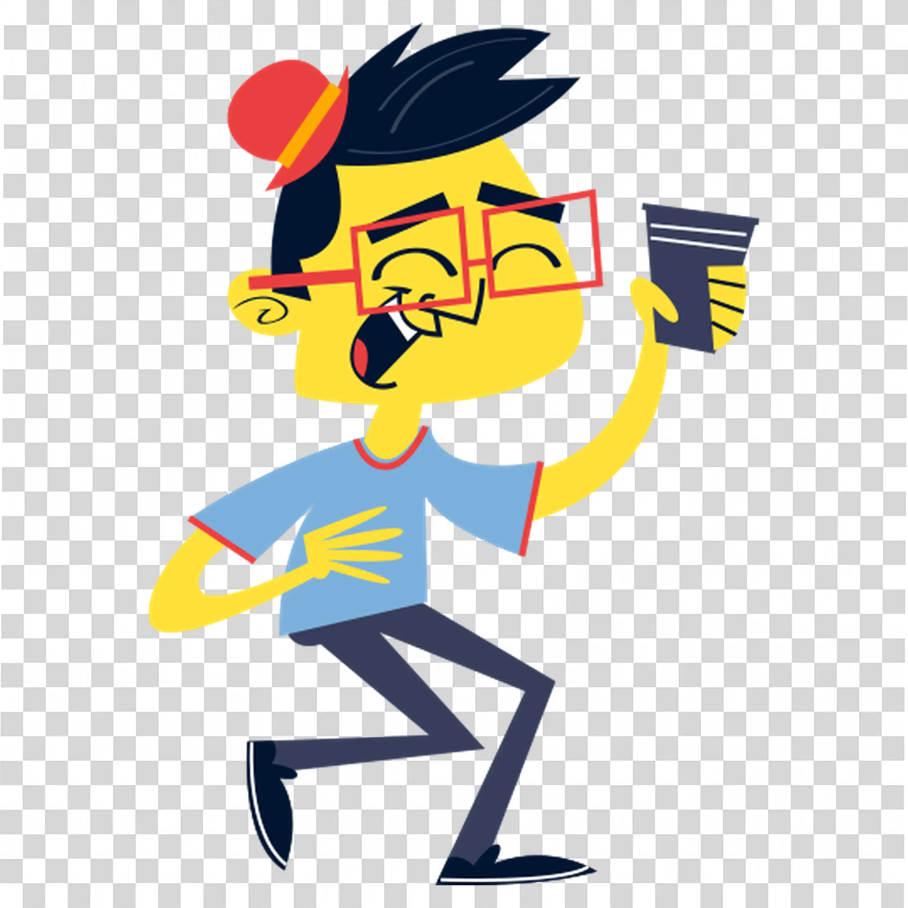 Adventurous man exploring with camera and map free PNG