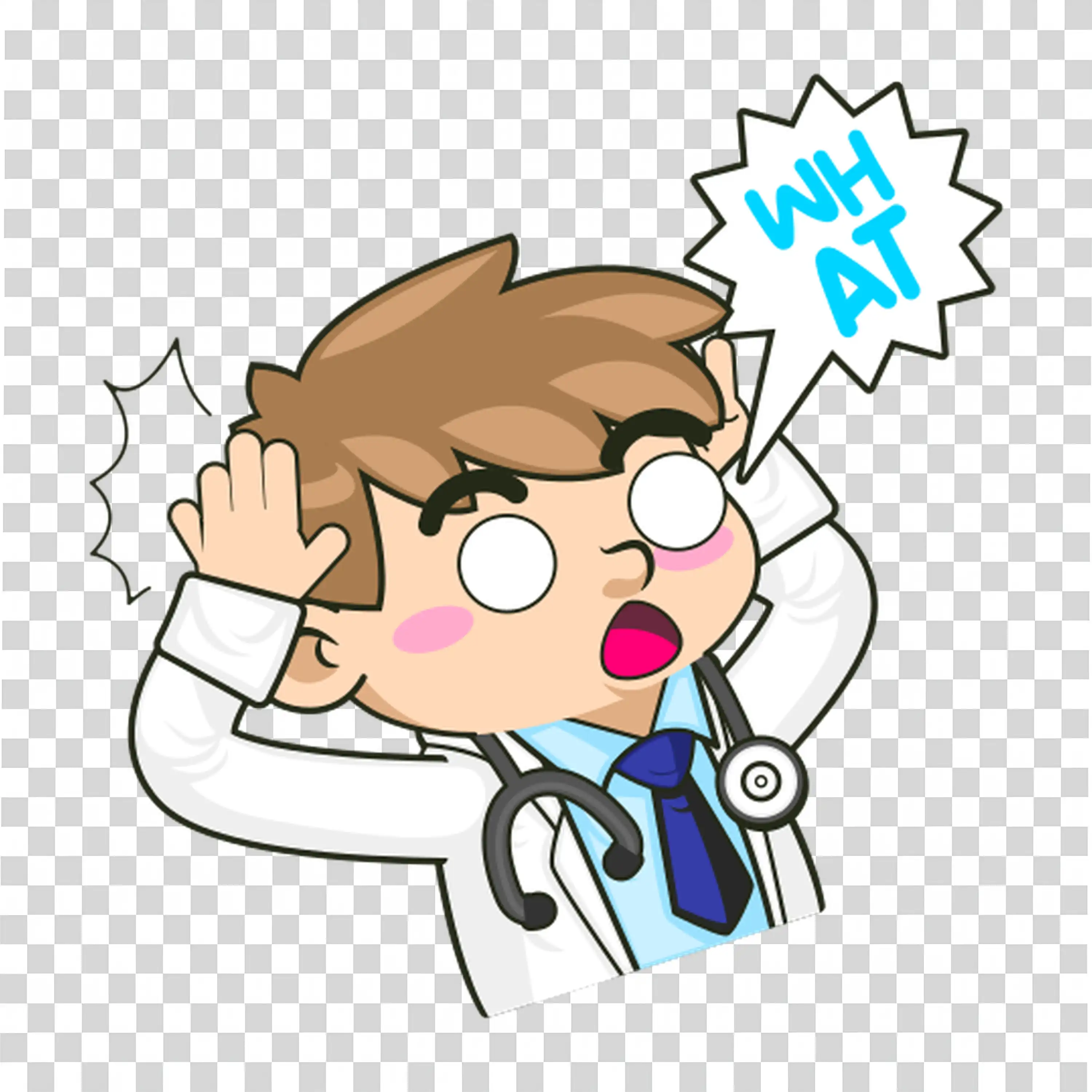 Angry Man Yelling with Loud Expression in Office free PNG