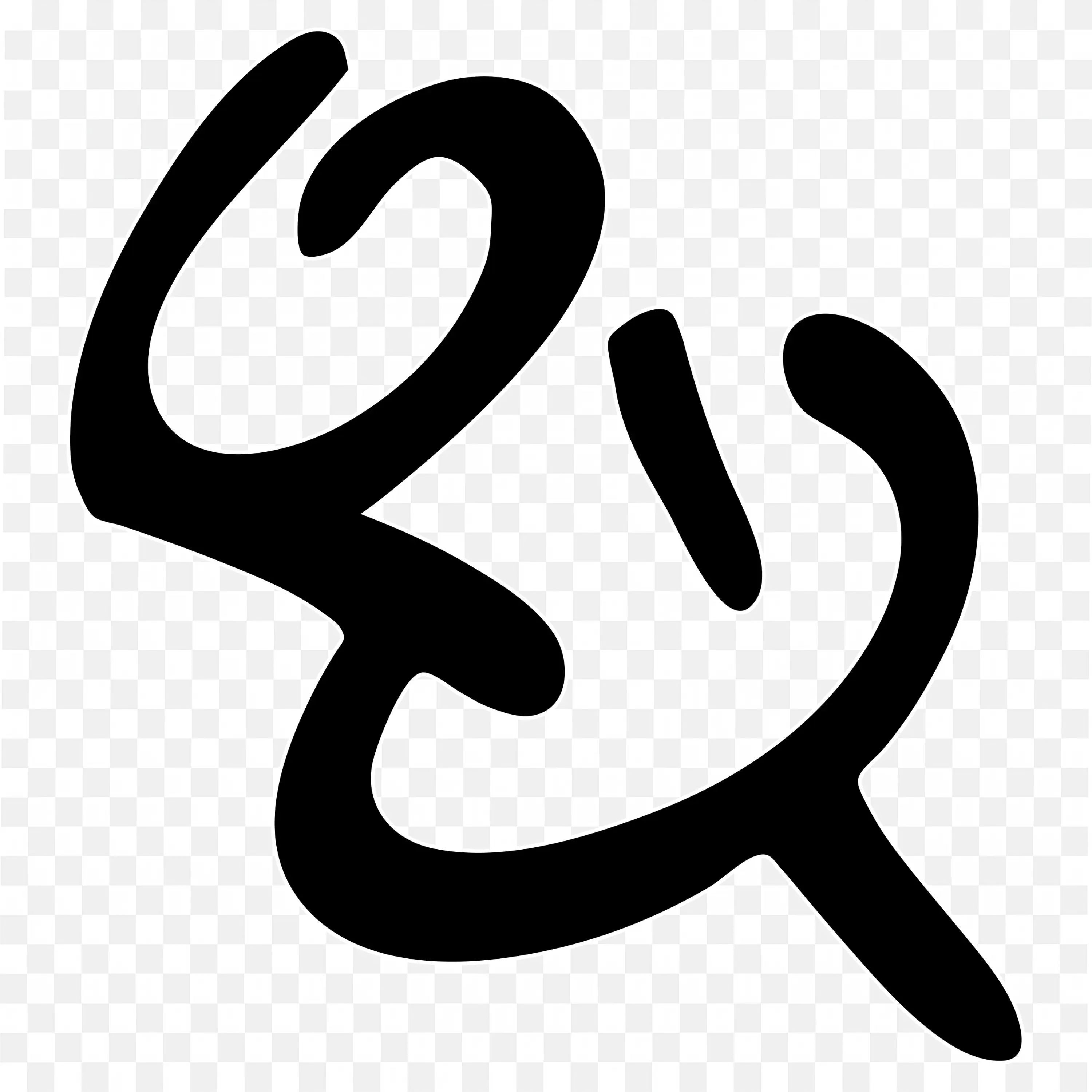 Black Bold Line Art of Noticeboard Pin Free PNG Image