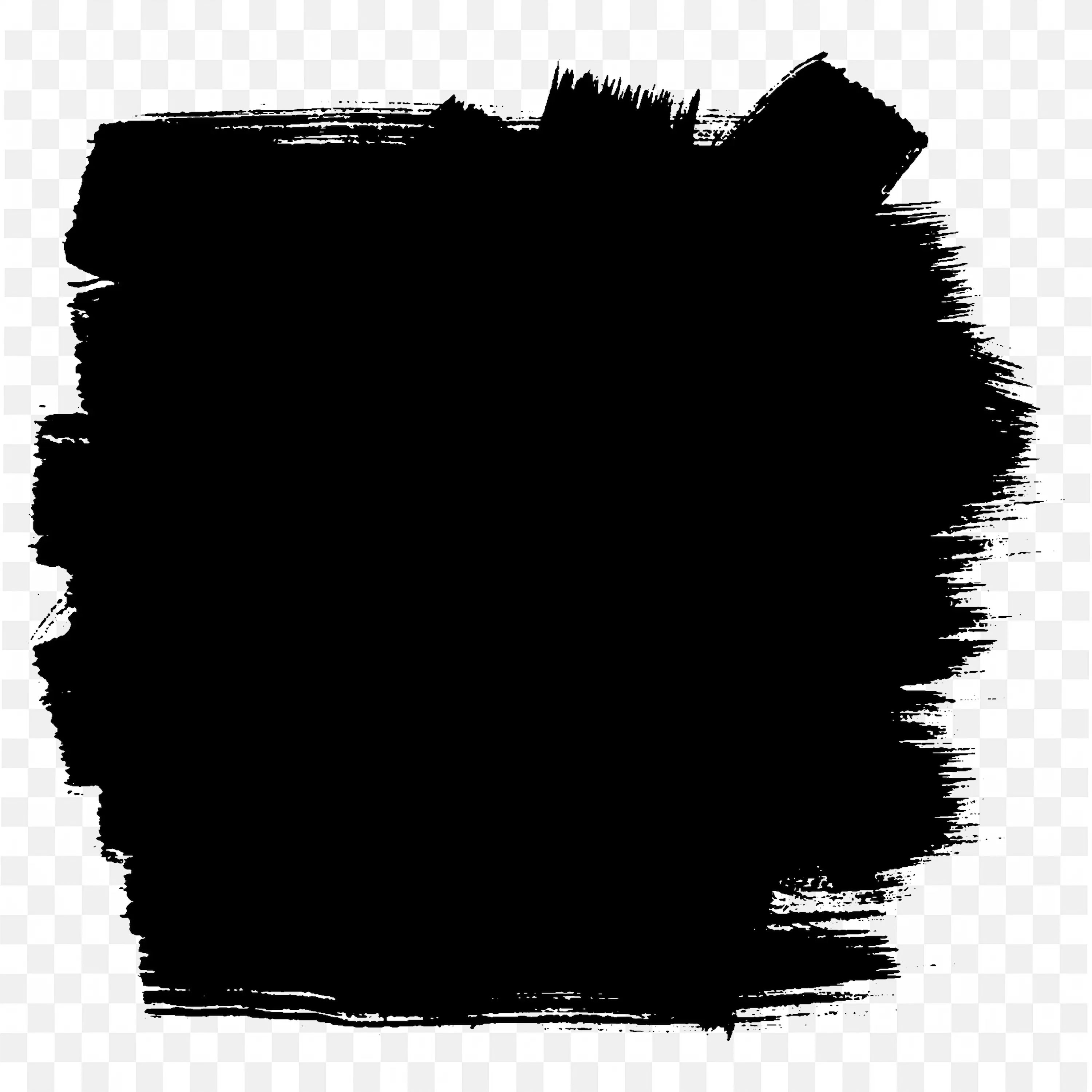 Black Ink Splatter on White Background Free PNG Image