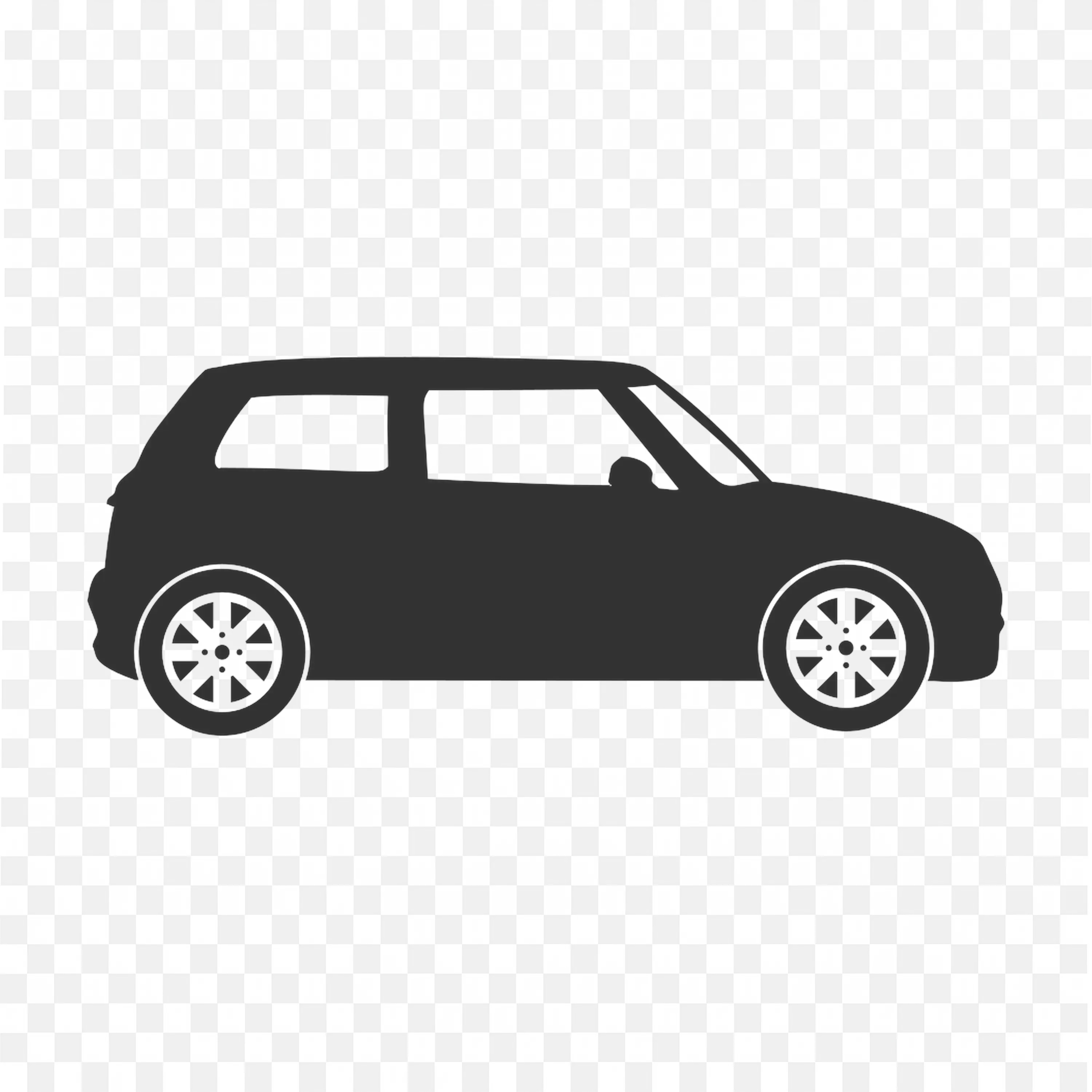 Hd Black Outline Shadow Png Image of a Car Free Download