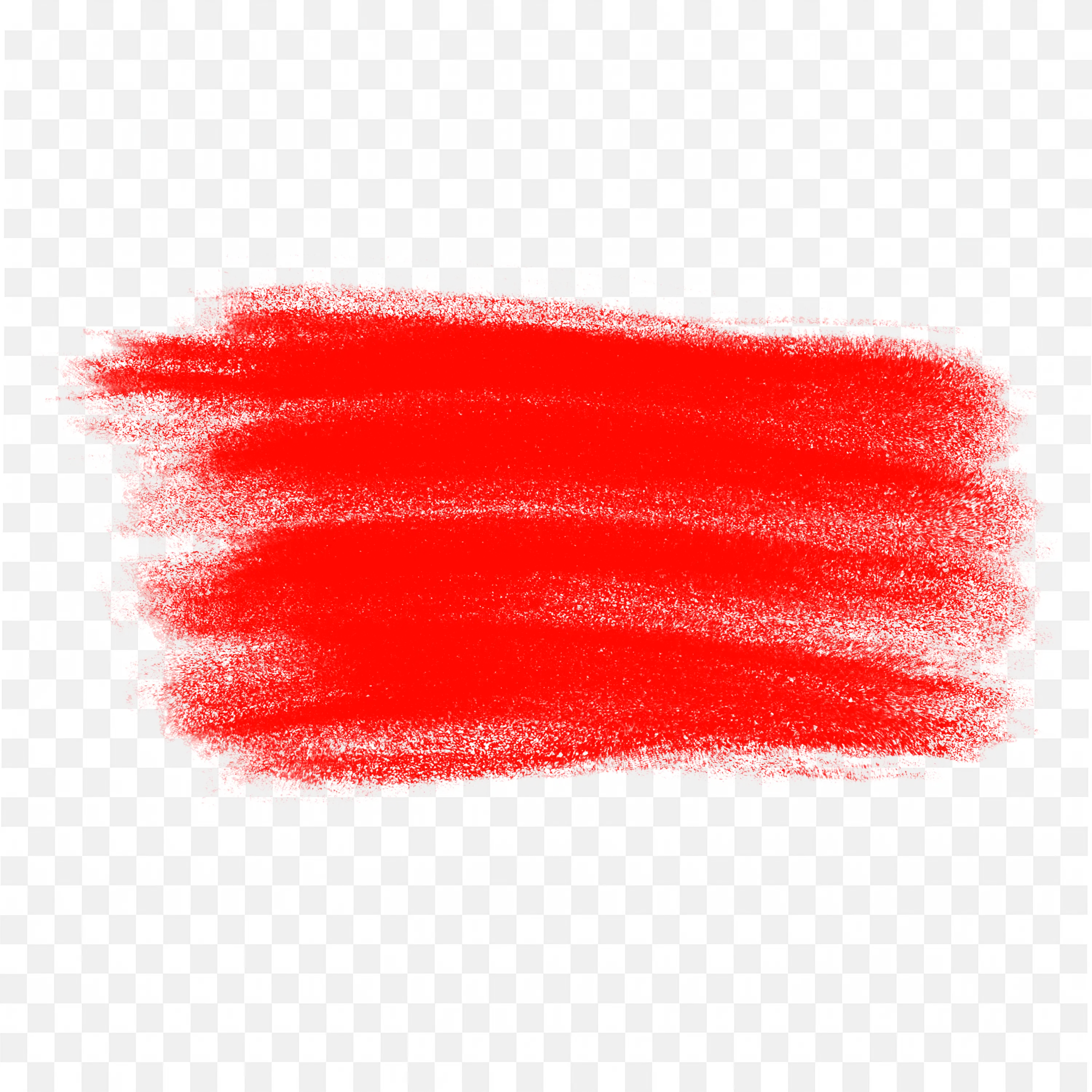 Bold Red Brush Stroke Paint Texture on White PNG Download