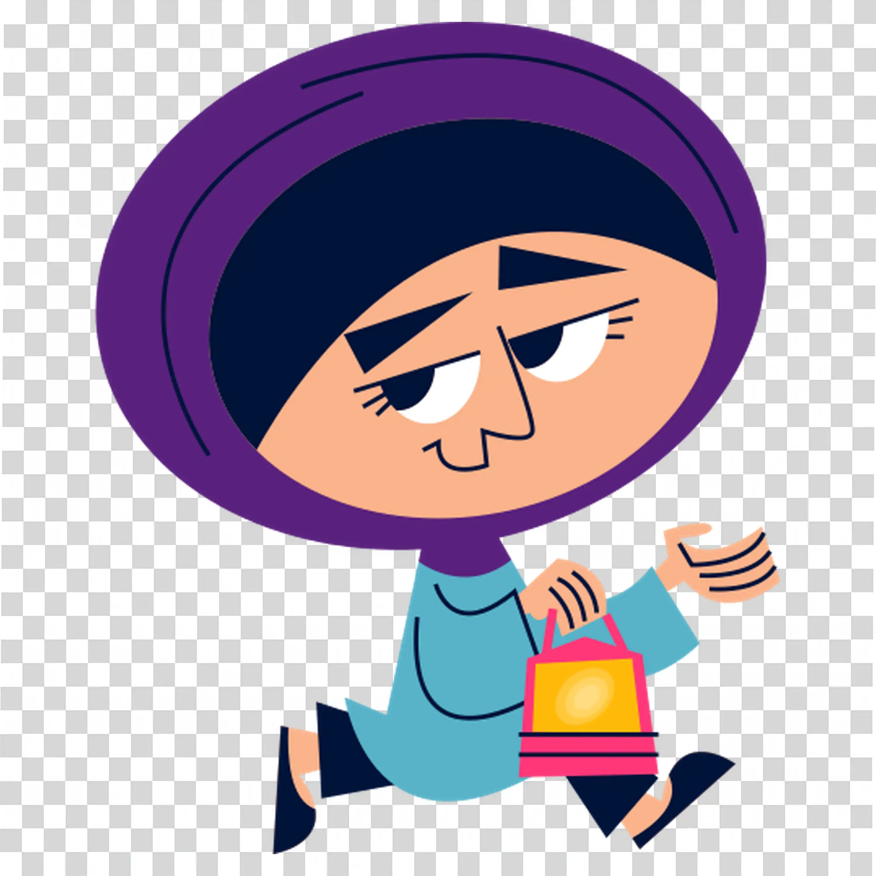 Boy in Red Cape Pretending to Be a Space Hero PNG image