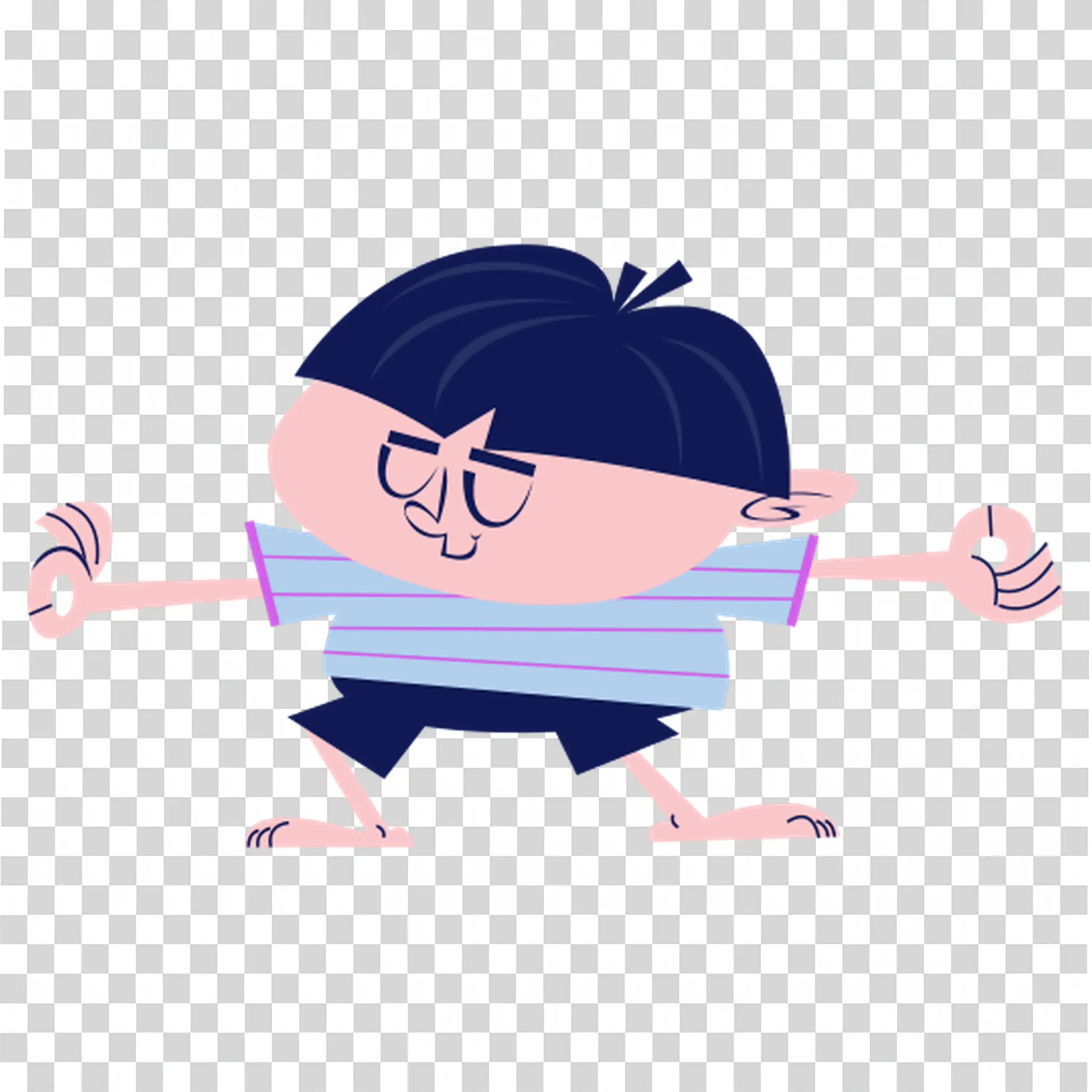 Boy Practicing Martial Arts Focused on Strength free PNG