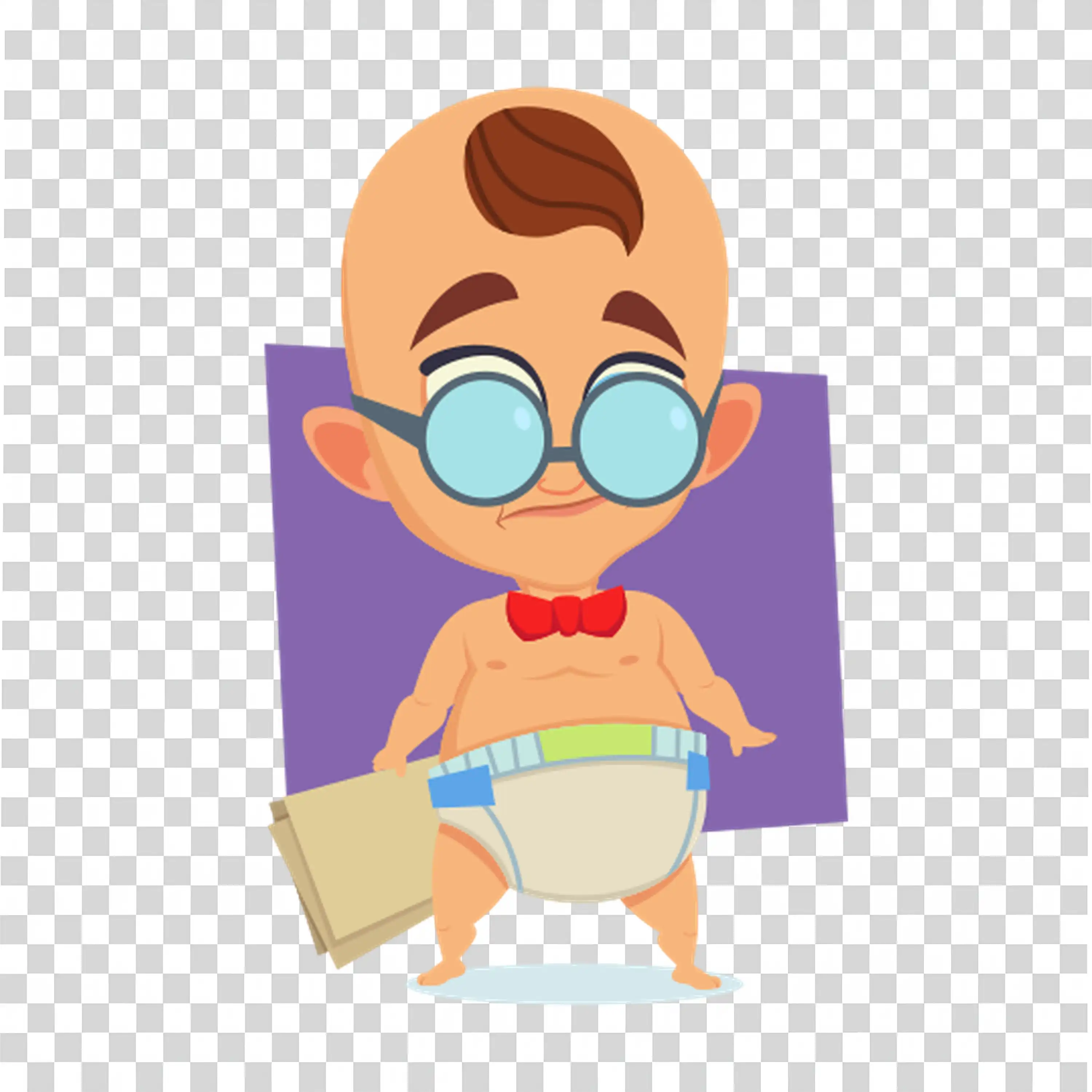 Boy reading book while floating around icons free PNG