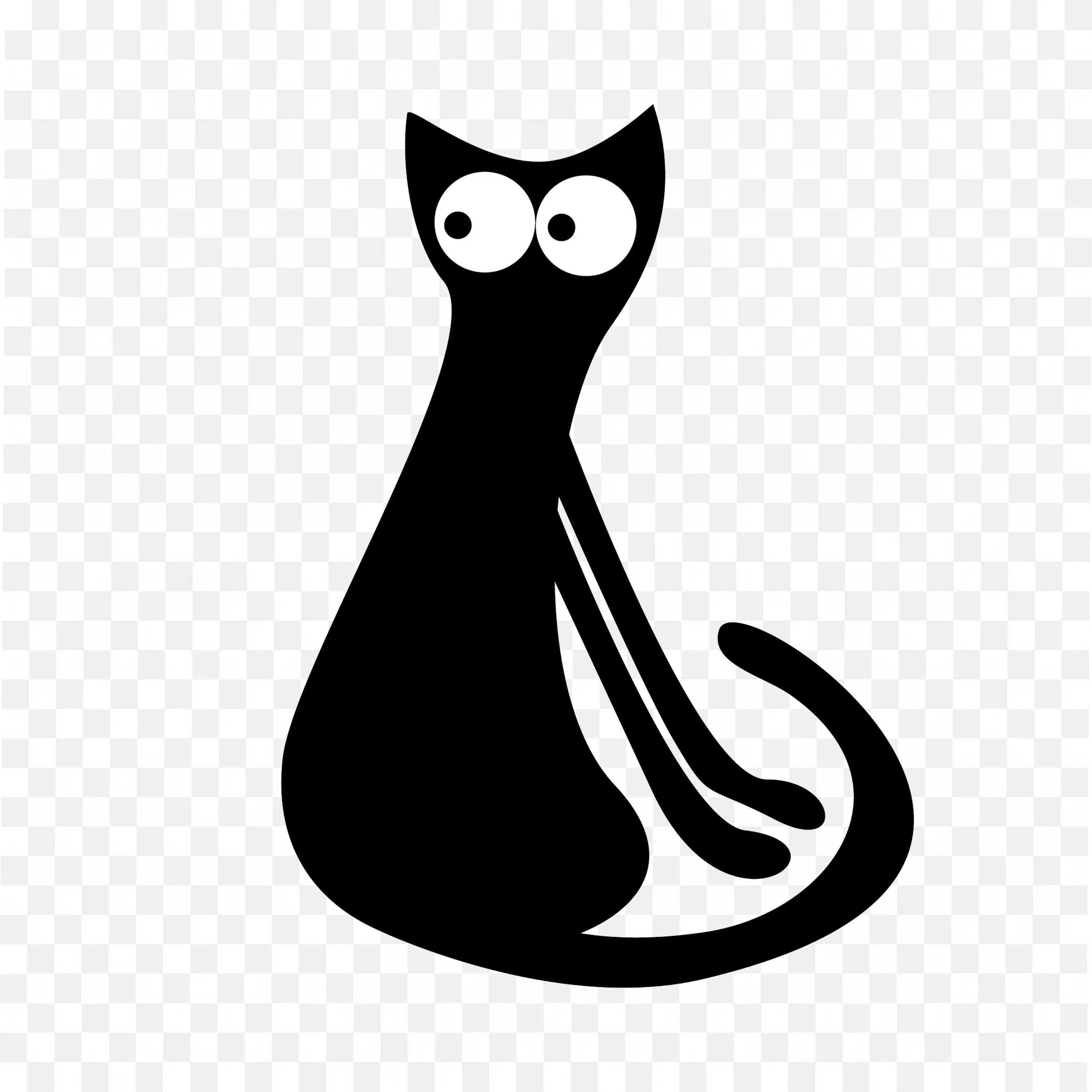 Cat with Large And Wide Eyes Png Image Download for Free