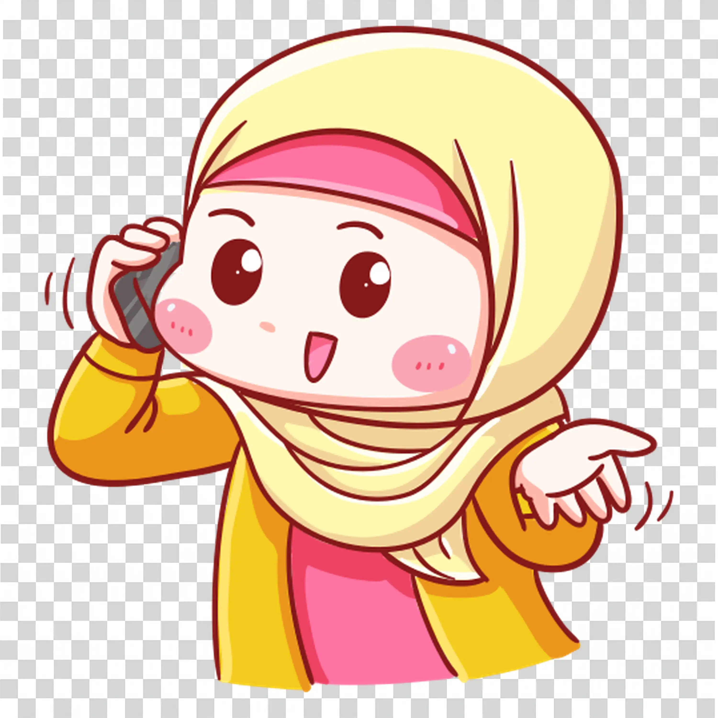 Character in Pink Outfit Enjoying the Night Sky free PNG