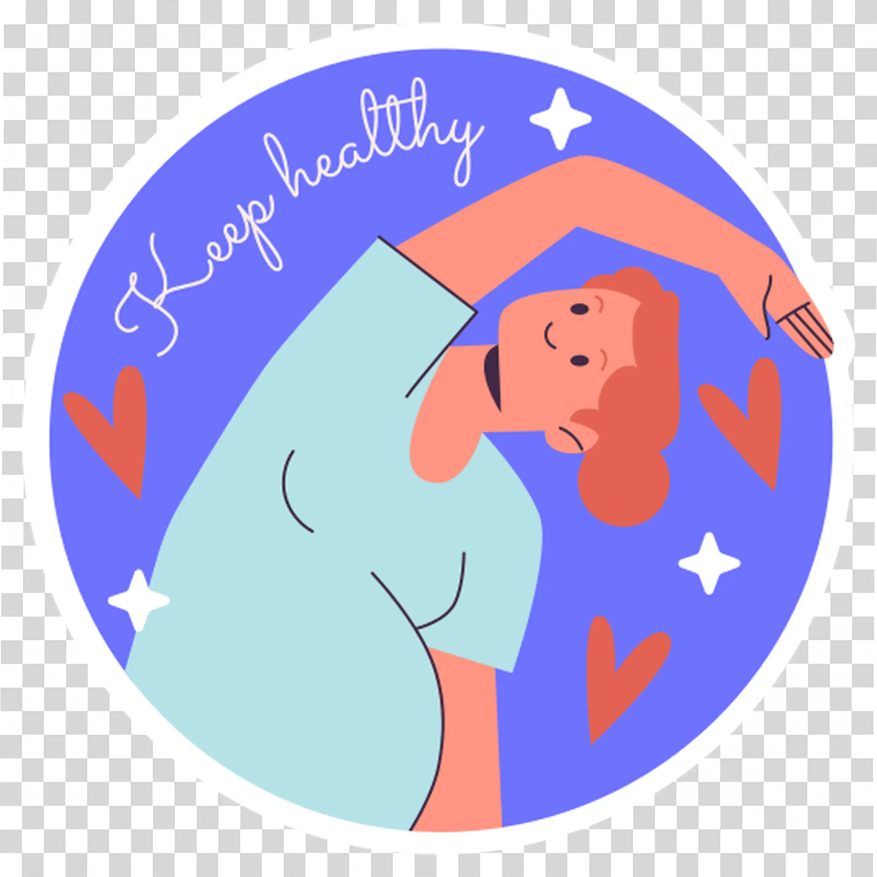 Cheerful Character Celebrating Achievement free PNG image