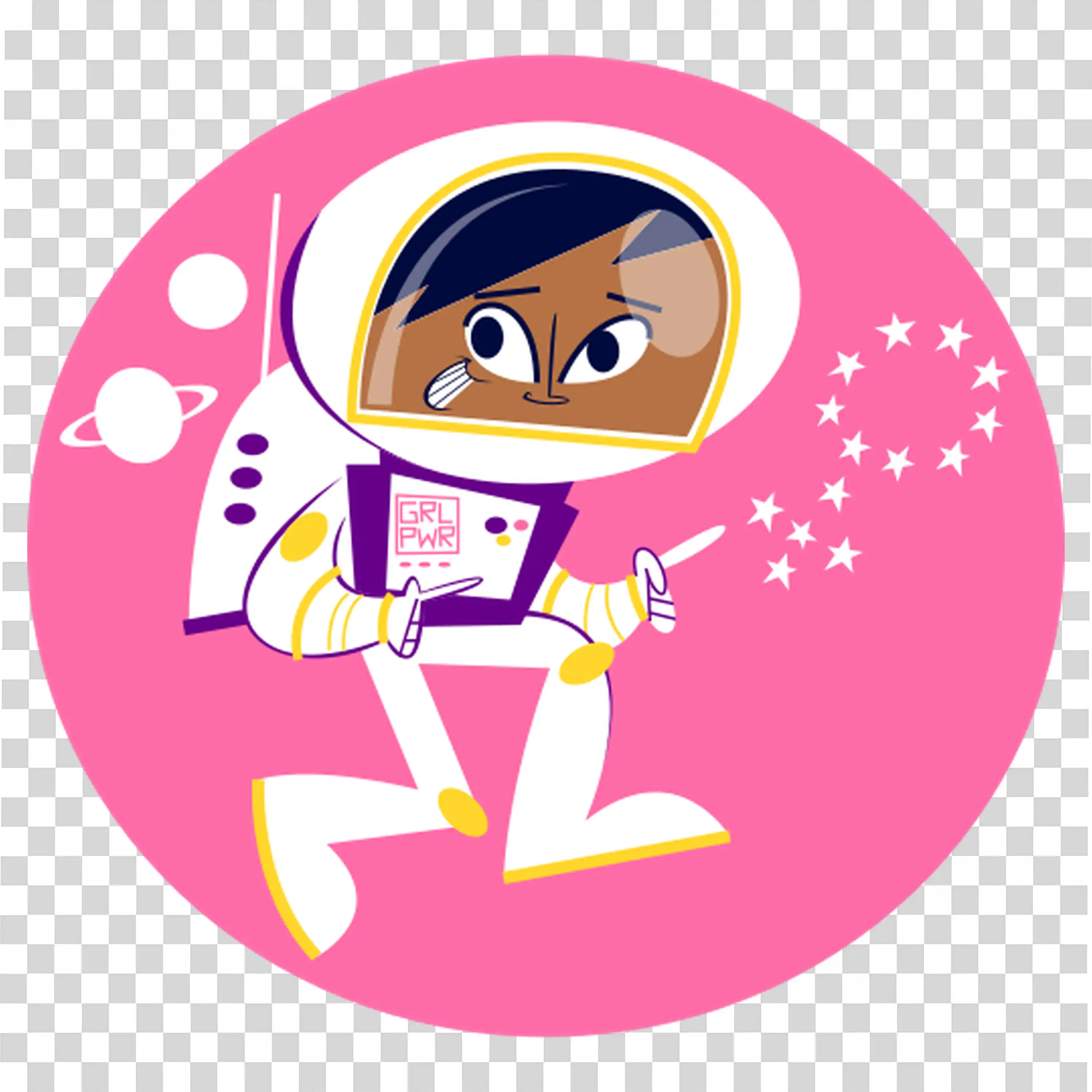 Child with Space Gear Imagines Exploring the Universe