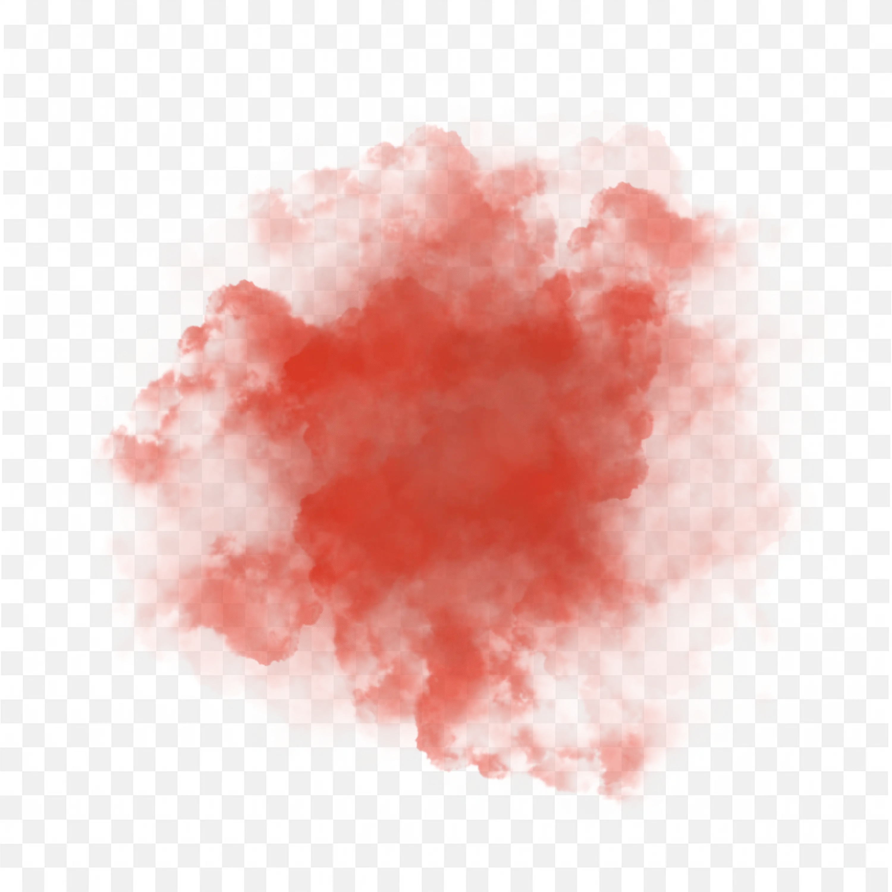 Cloud of Red Smoke with Soft Edges Free PNG Download