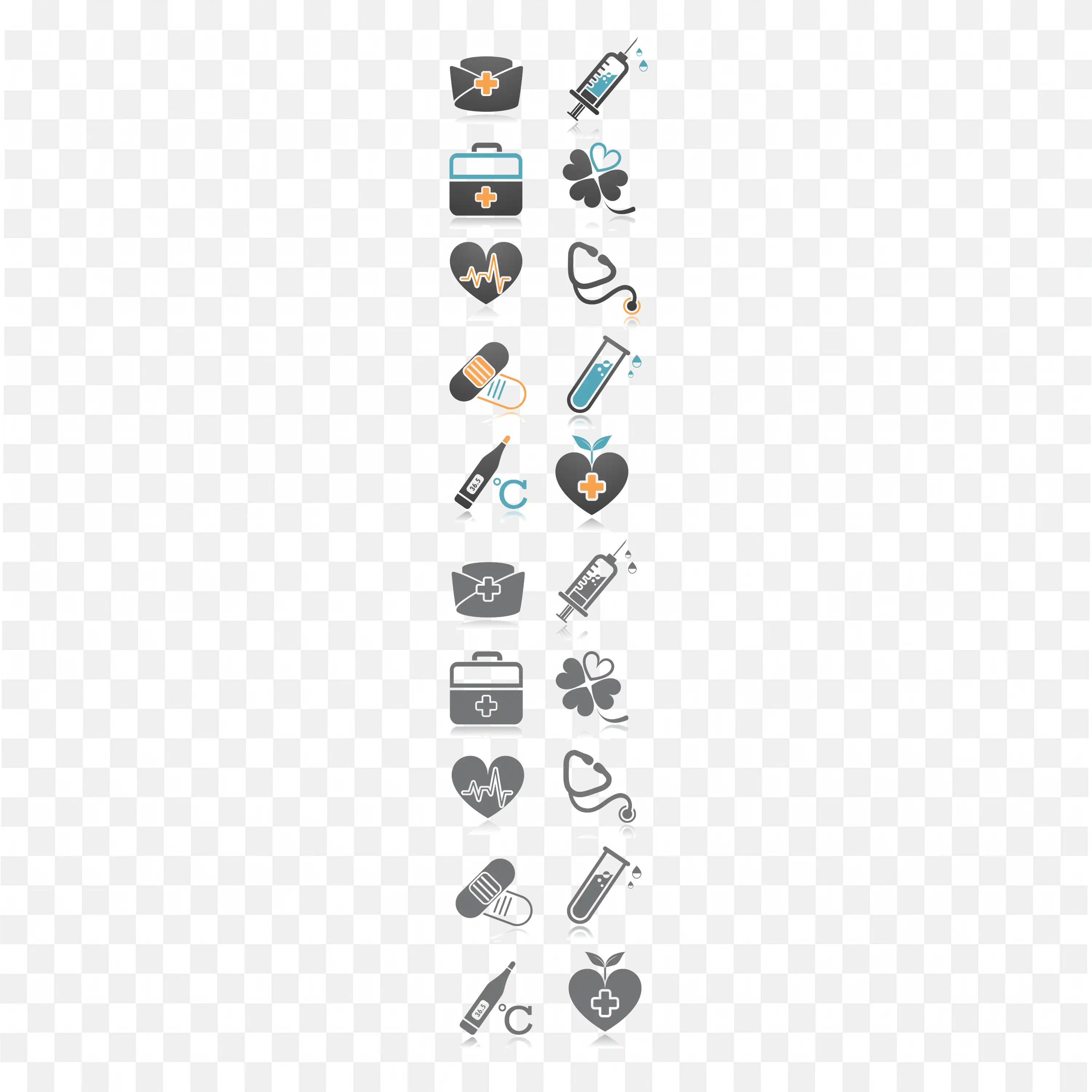 Collection of Different Creative Design Tools and Icons PNG