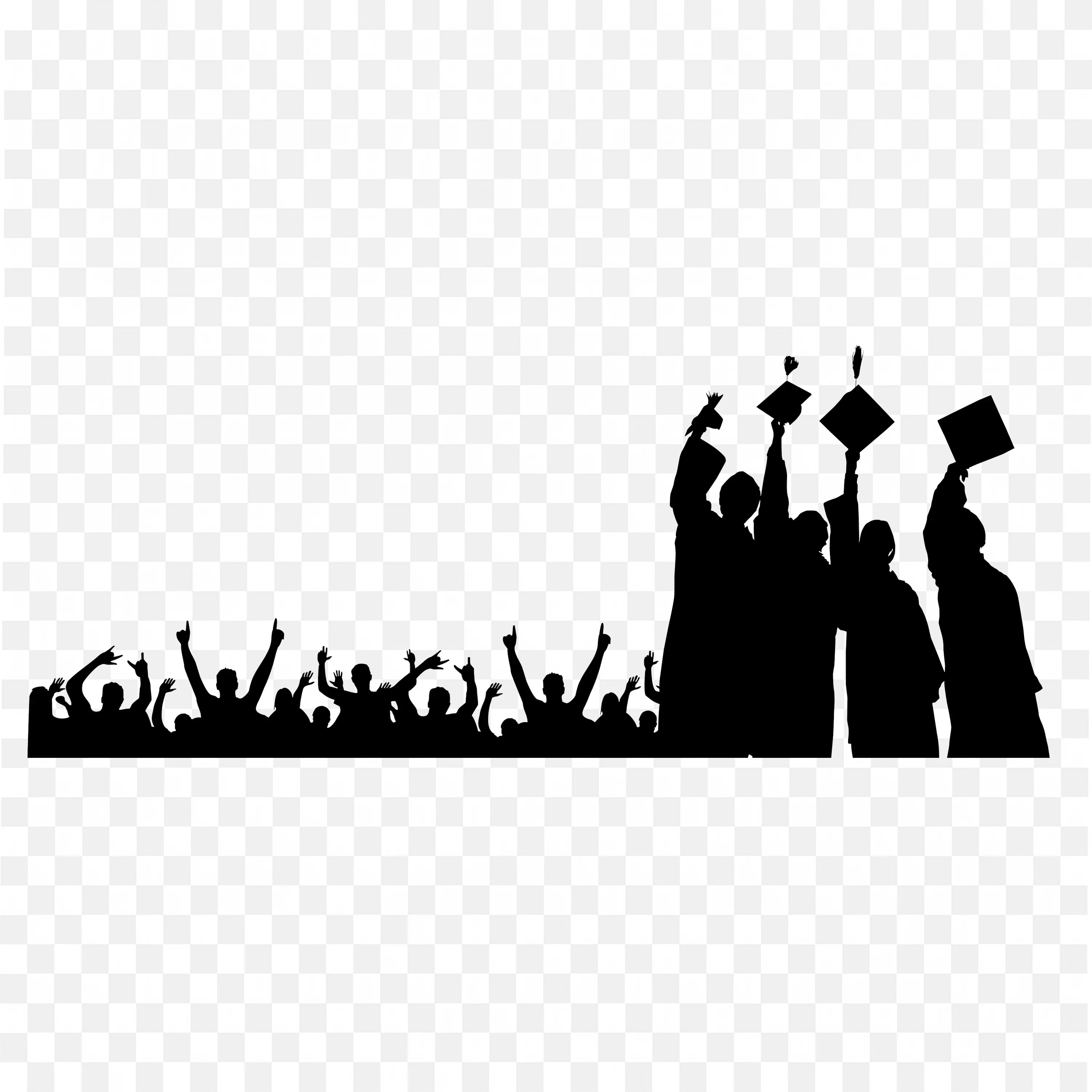 College Students in their Graduation Ceremony Free Png Images