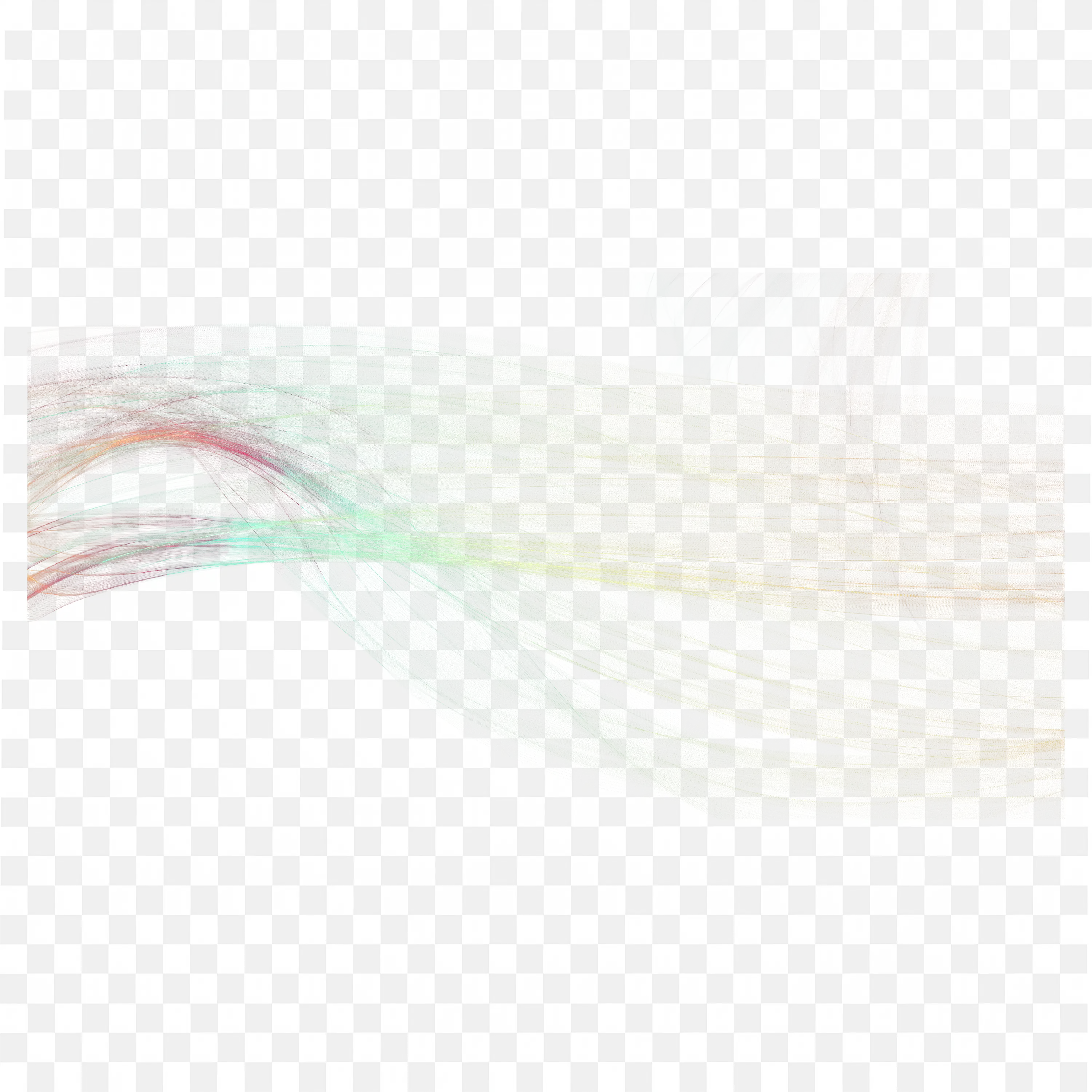 Colourful Abstract Waves Flowing in a Modern Design PNG